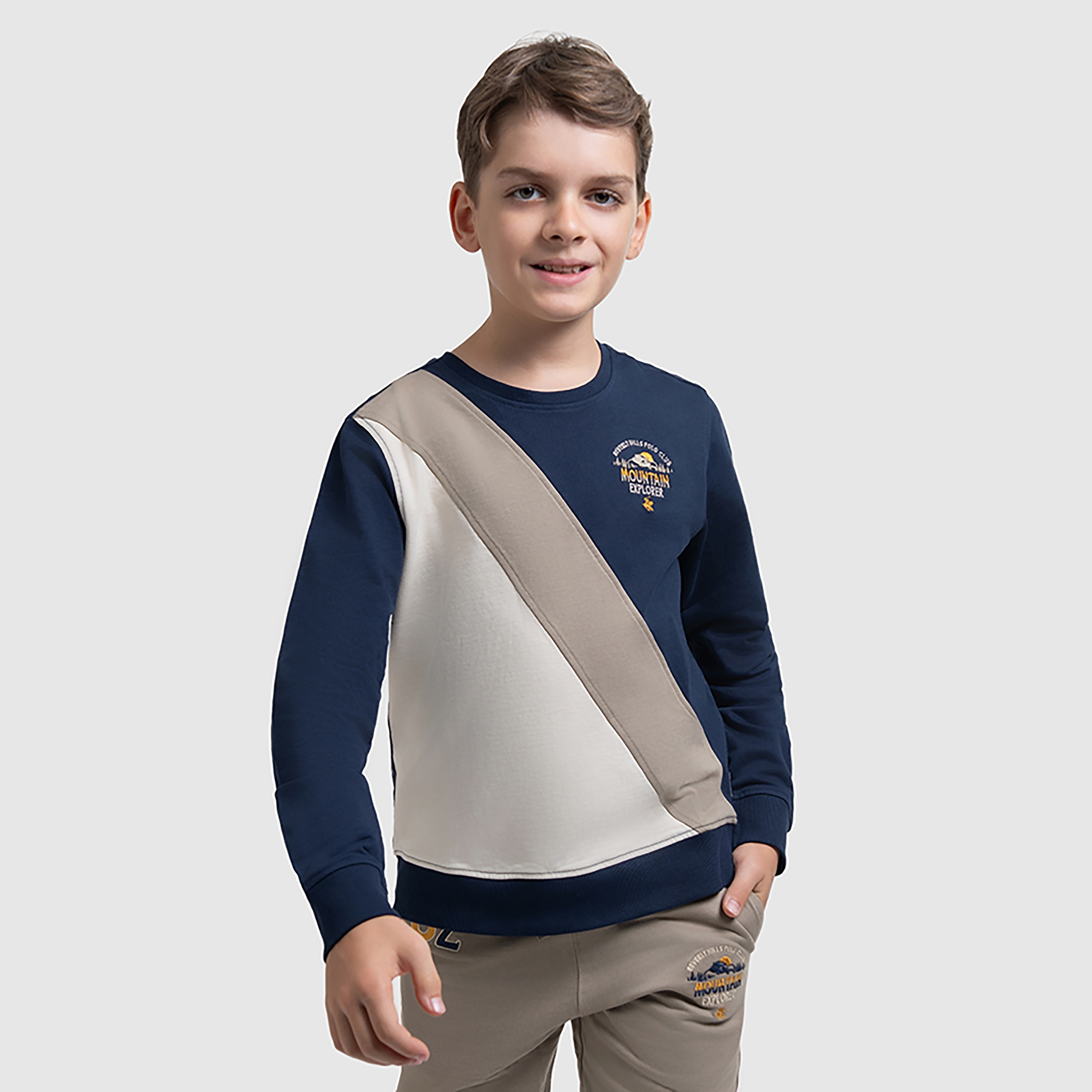 Beverly Hills Polo Club Colour Blocked Long Sleeves Sweatshirt-boys-clothing-sweatshirts-image-2
