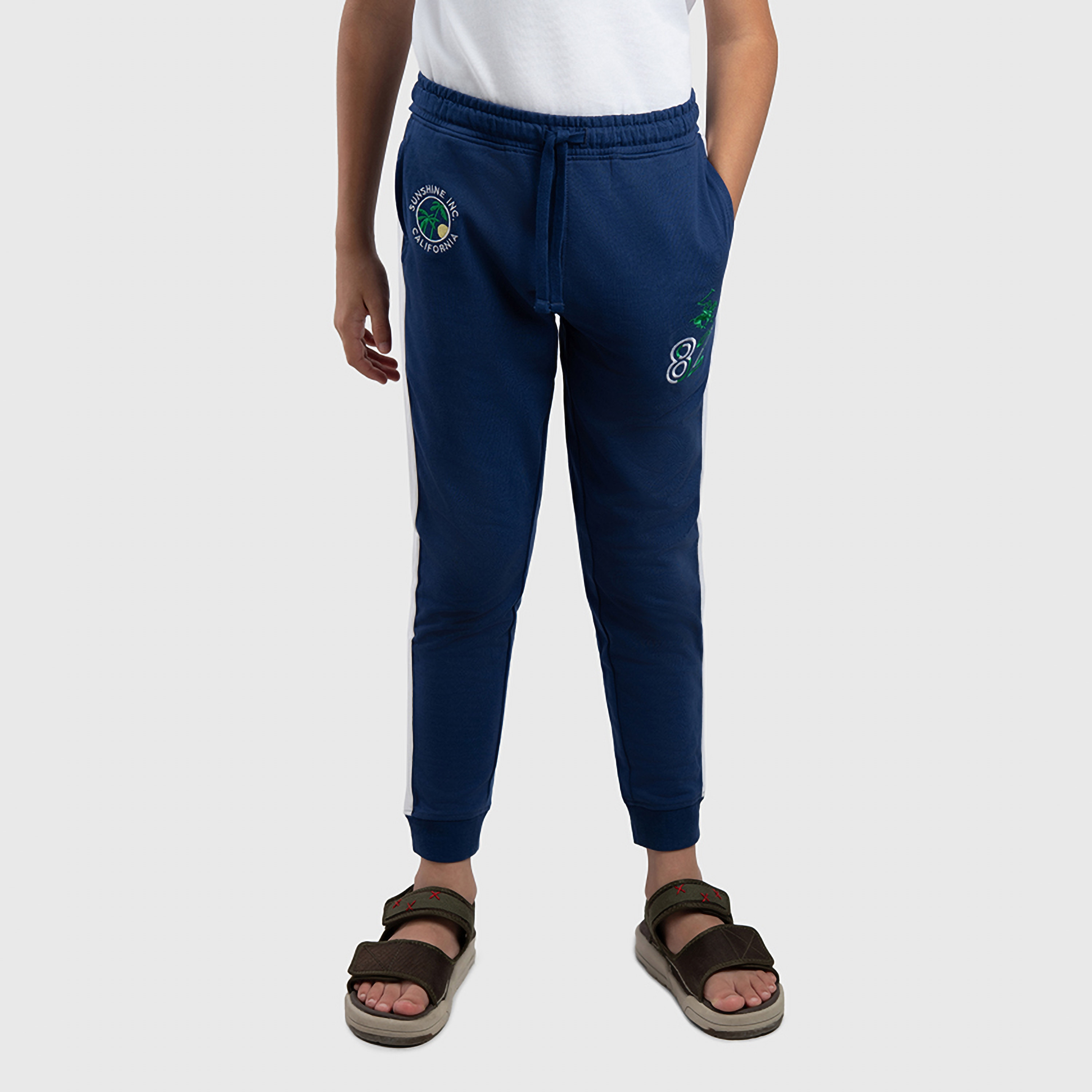Beverly Hills Polo Club Solid Elasticated Joggers-boys-clothing-bottoms-joggersandtrackpants-image-1