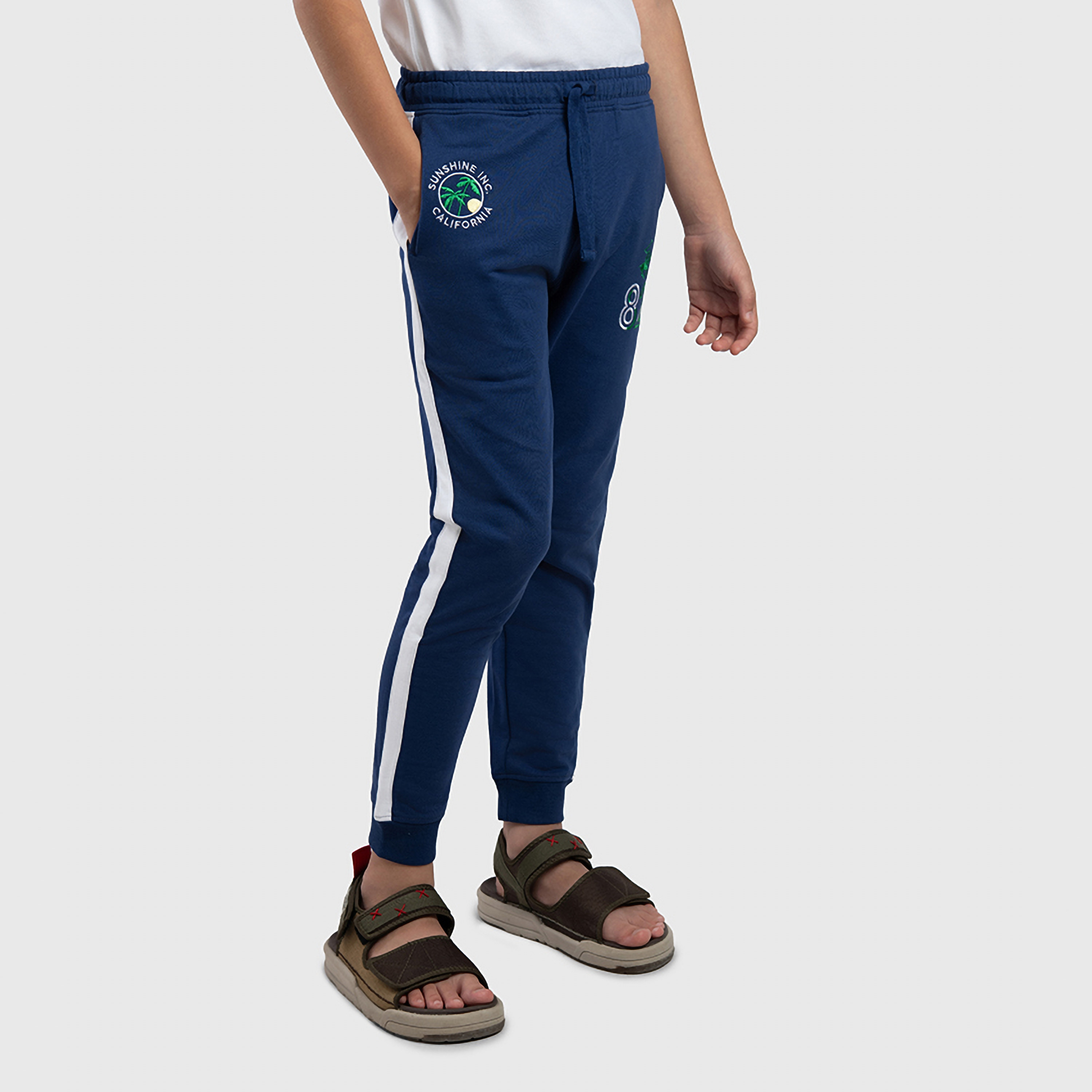 Beverly Hills Polo Club Solid Elasticated Joggers-boys-clothing-bottoms-joggersandtrackpants-image-2
