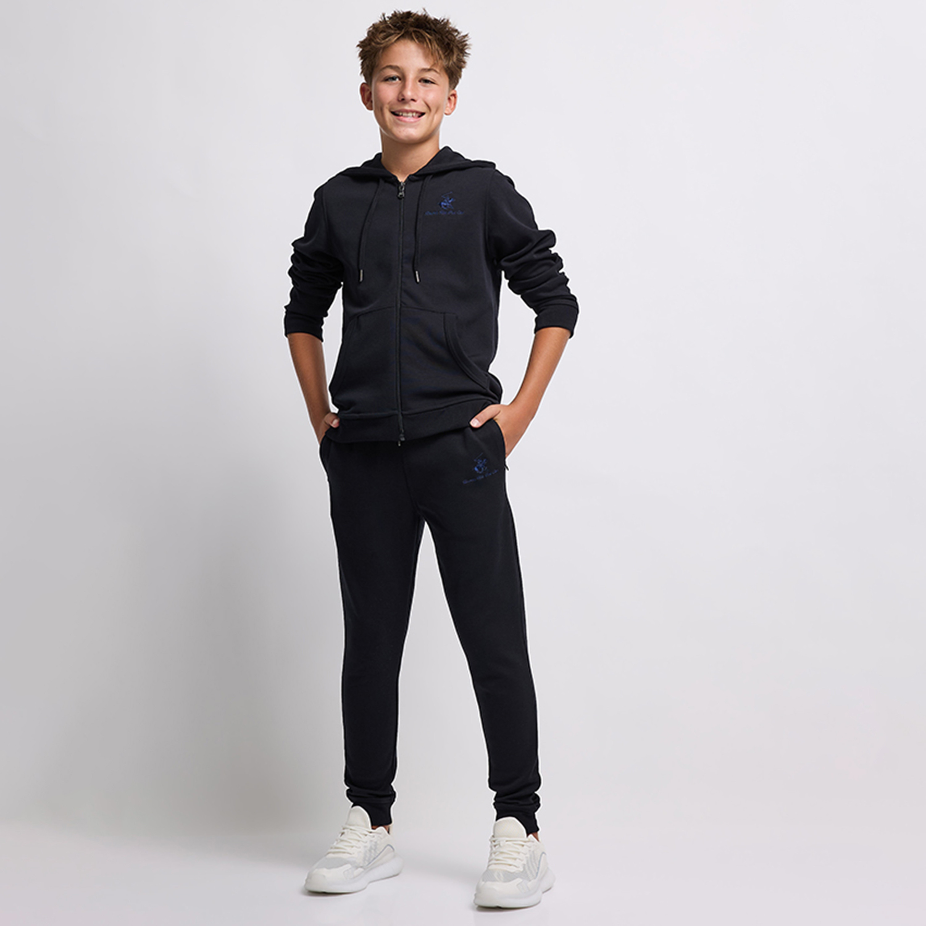 Beverly Hills Polo Club Cotton Solid Zippered Hoodie-boys-clothing-winterwear-sweatshirts-image-2