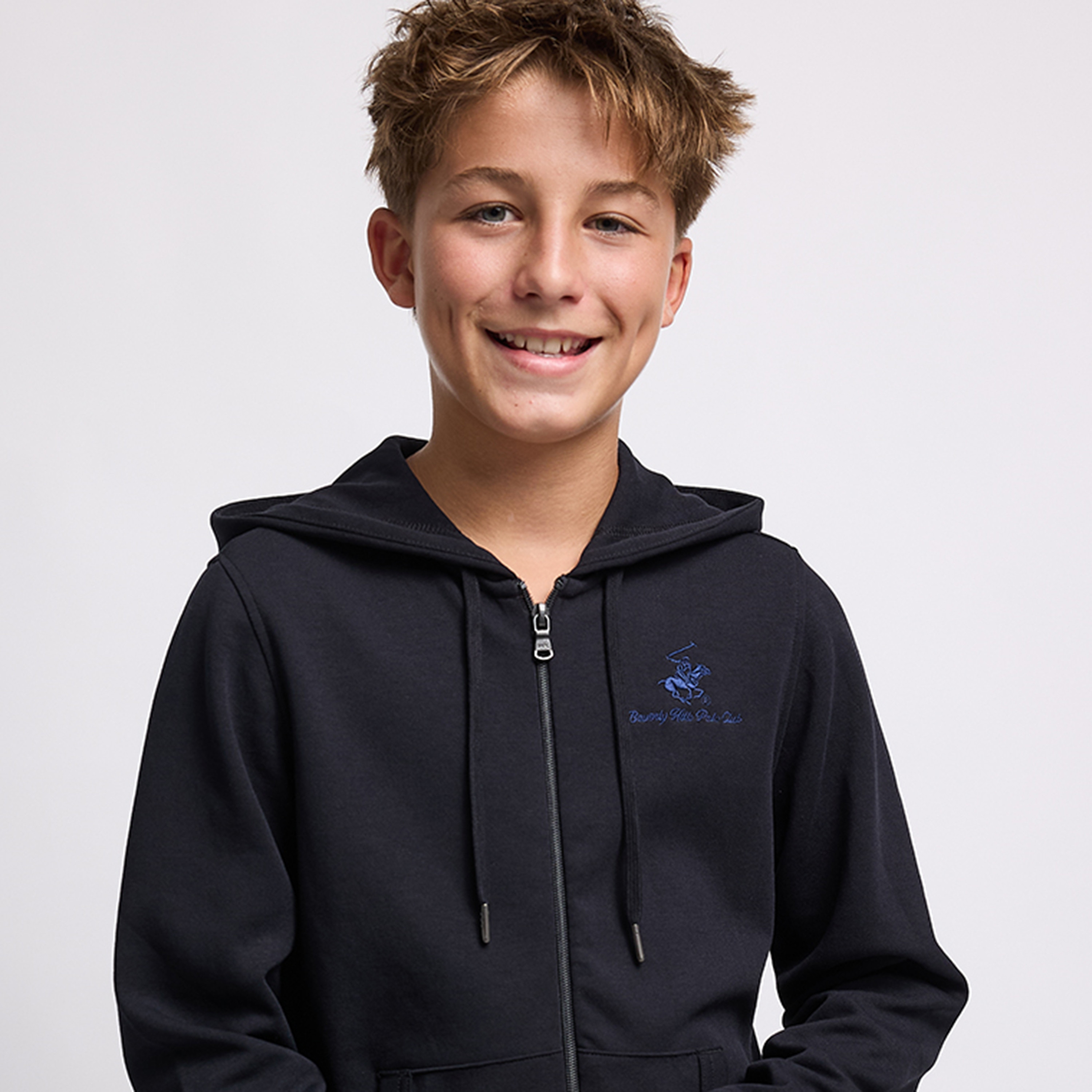 Beverly Hills Polo Club Cotton Solid Zippered Hoodie-boys-clothing-winterwear-sweatshirts-image-3
