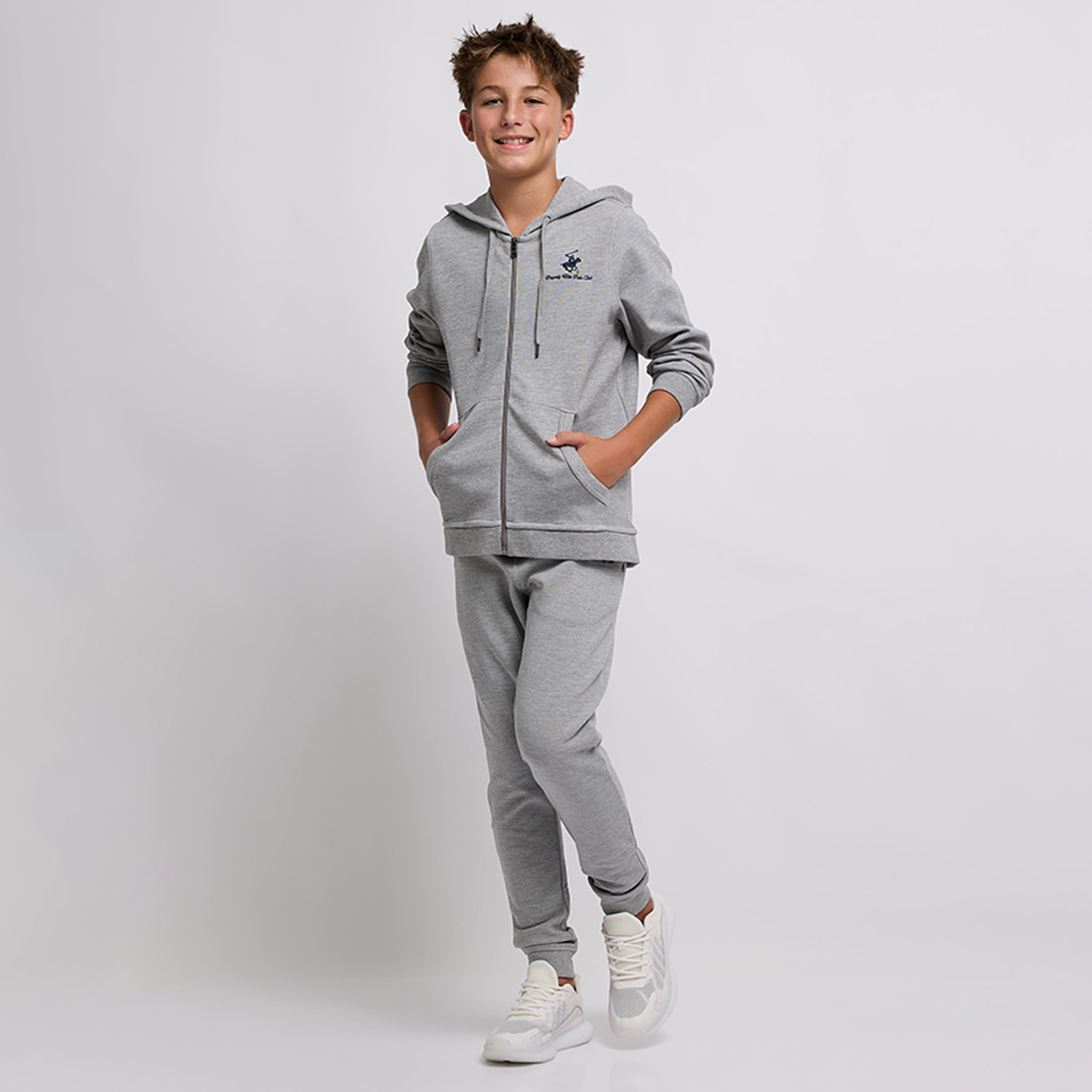 هودي رجالي بسحّاب سادة من القطن من بيفرلي هيلز بولو كلوب-boys-clothing-winterwear-sweatshirts-image-2