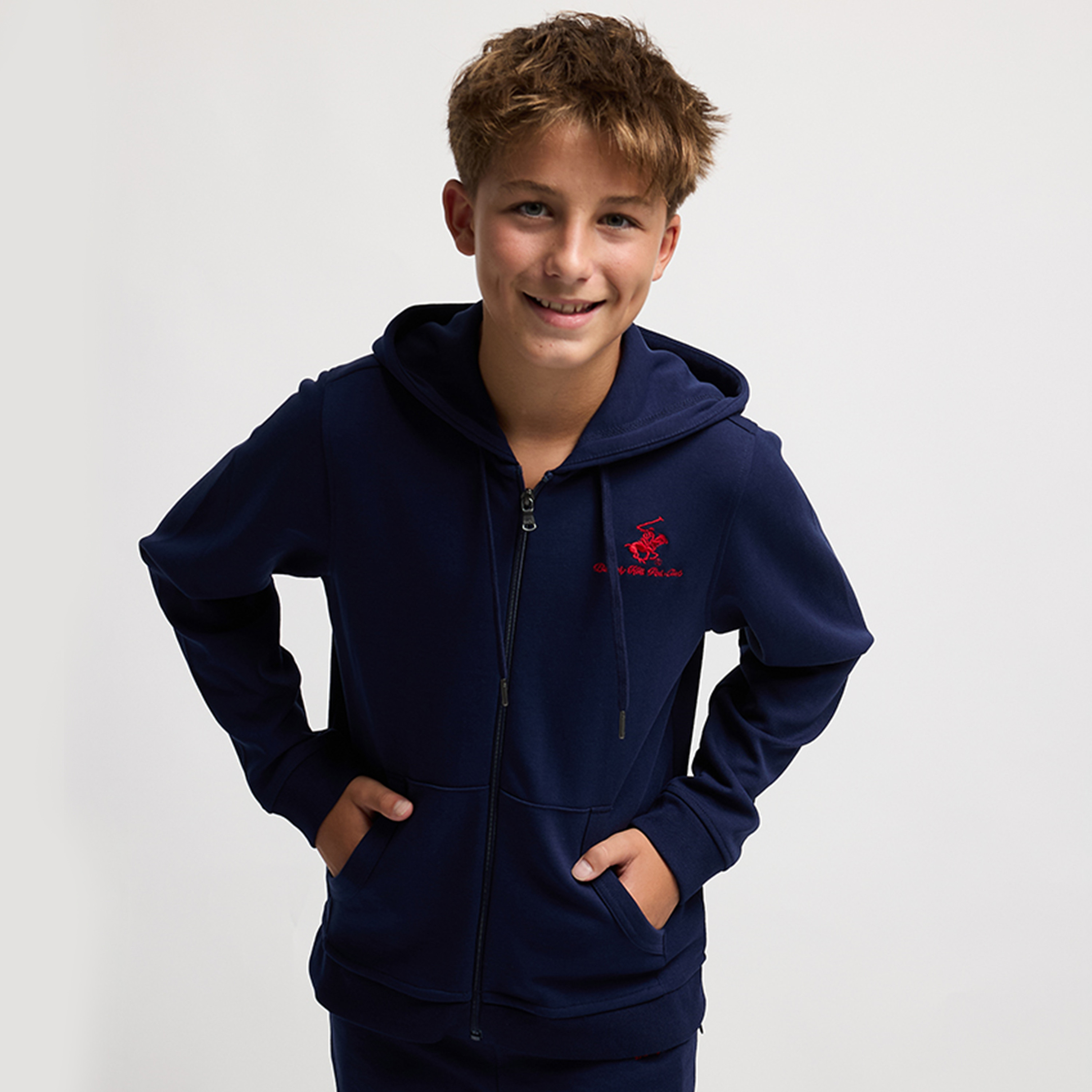 هودي رجالي بسحّاب سادة من القطن من بيفرلي هيلز بولو كلوب-boys-clothing-winterwear-sweatshirts-image-1