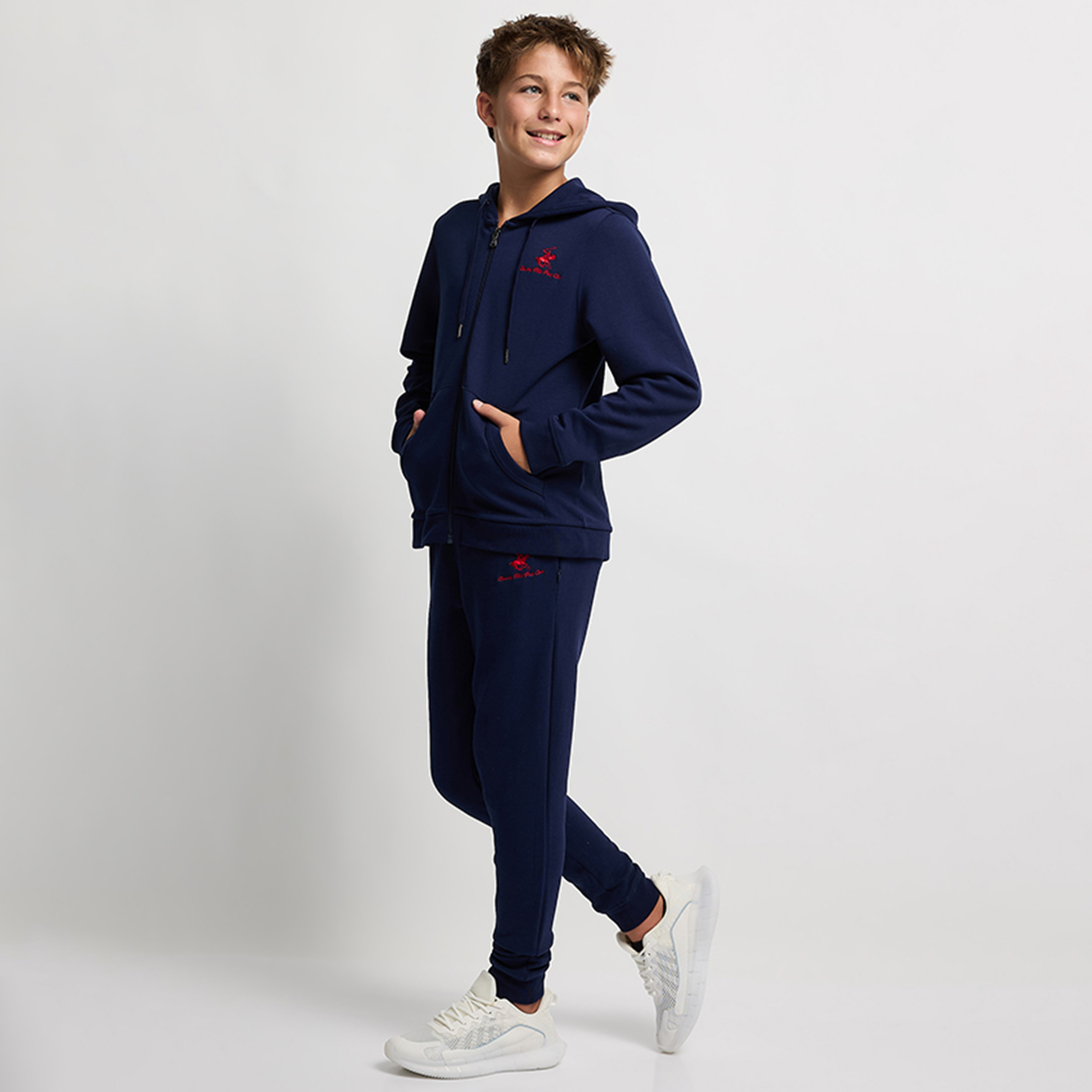 Beverly Hills Polo Club Cotton Solid Drawstring Joggers-boys-clothing-schoolwear-bottoms-joggers-image-2