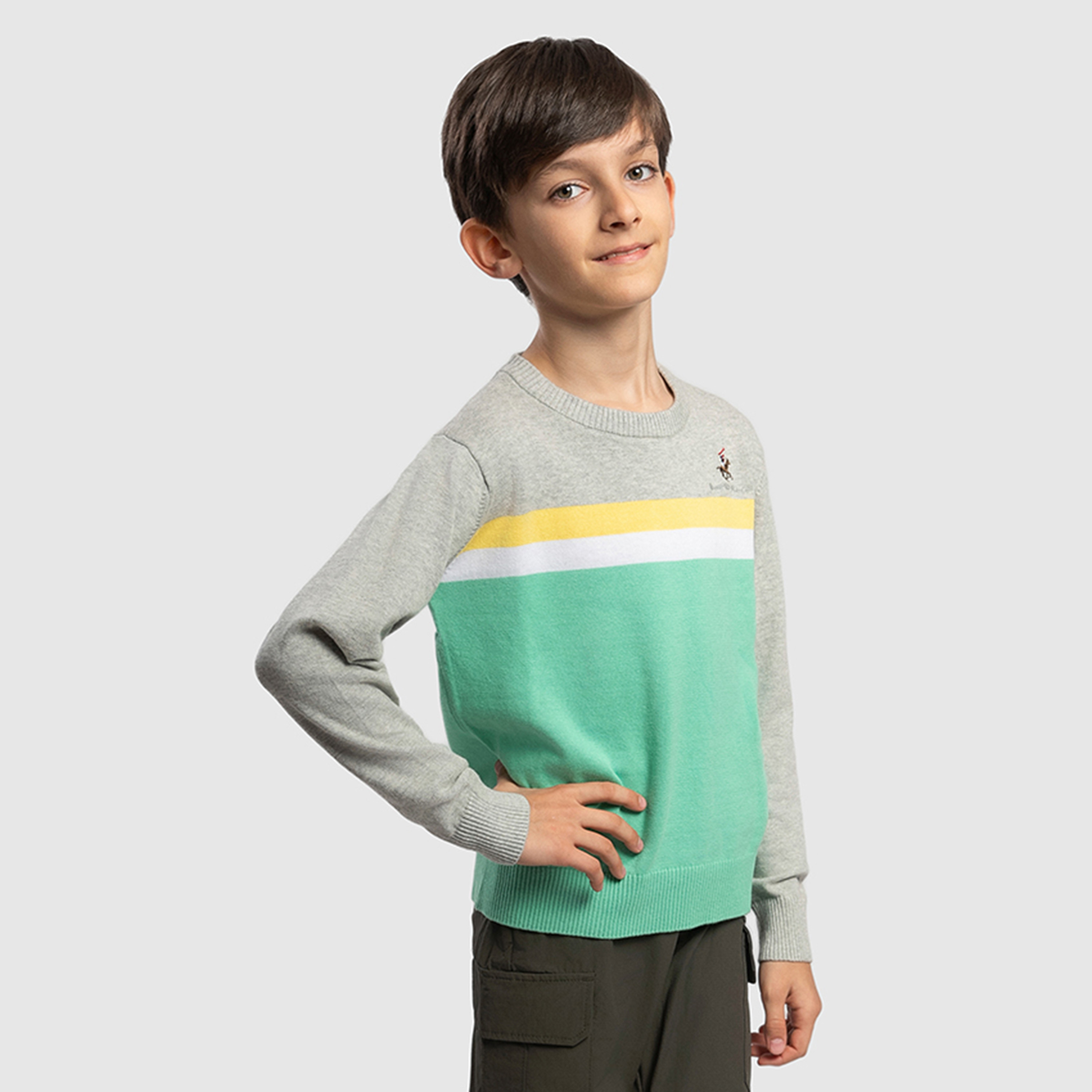 Beverly Hills Polo Club Cotton Colour Block Pullover-boys-clothing-winterwear-jumpersandcardigans-image-3