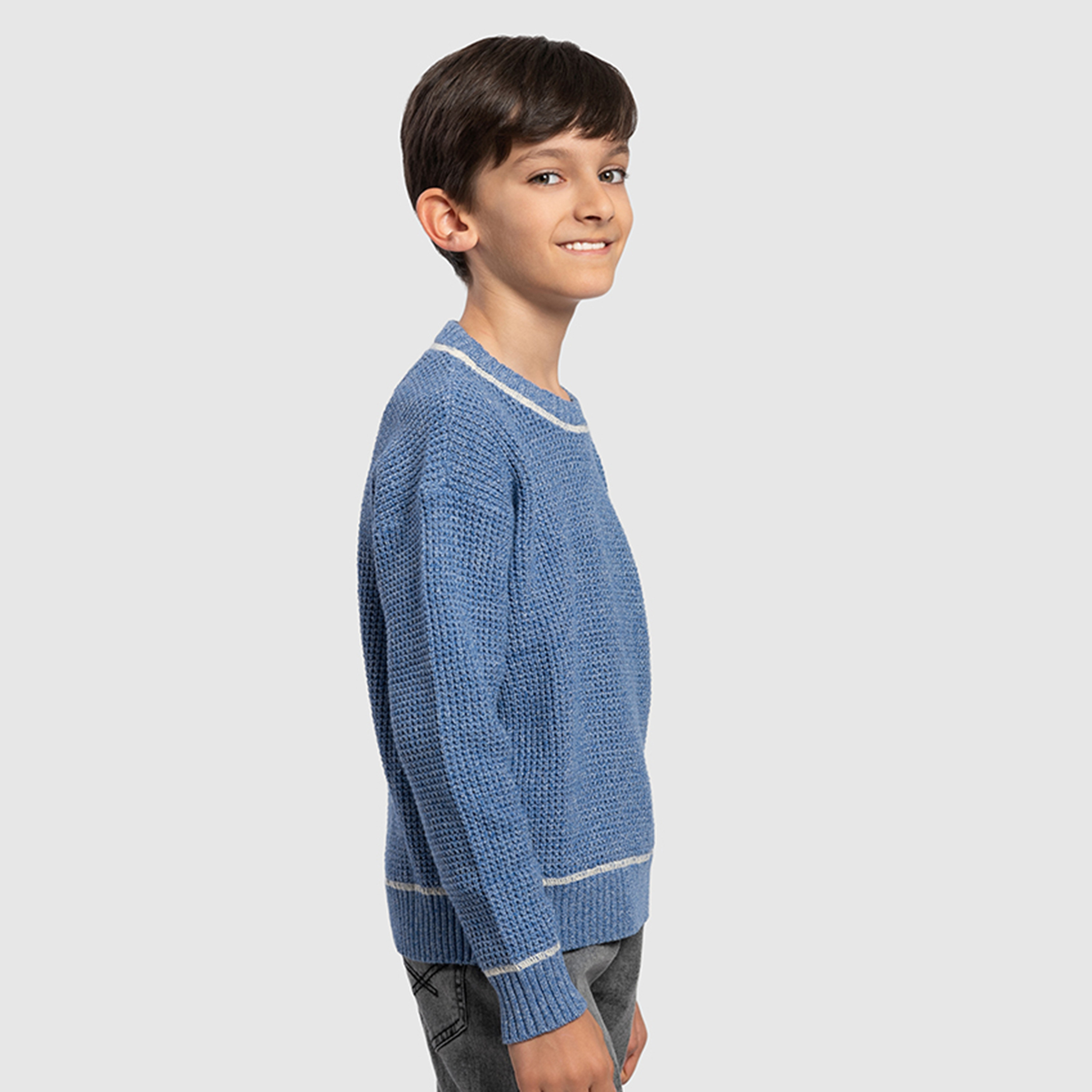 Beverly Hills Polo Club Cotton Textured Pullover-boys-clothing-winterwear-jumpersandcardigans-image-3