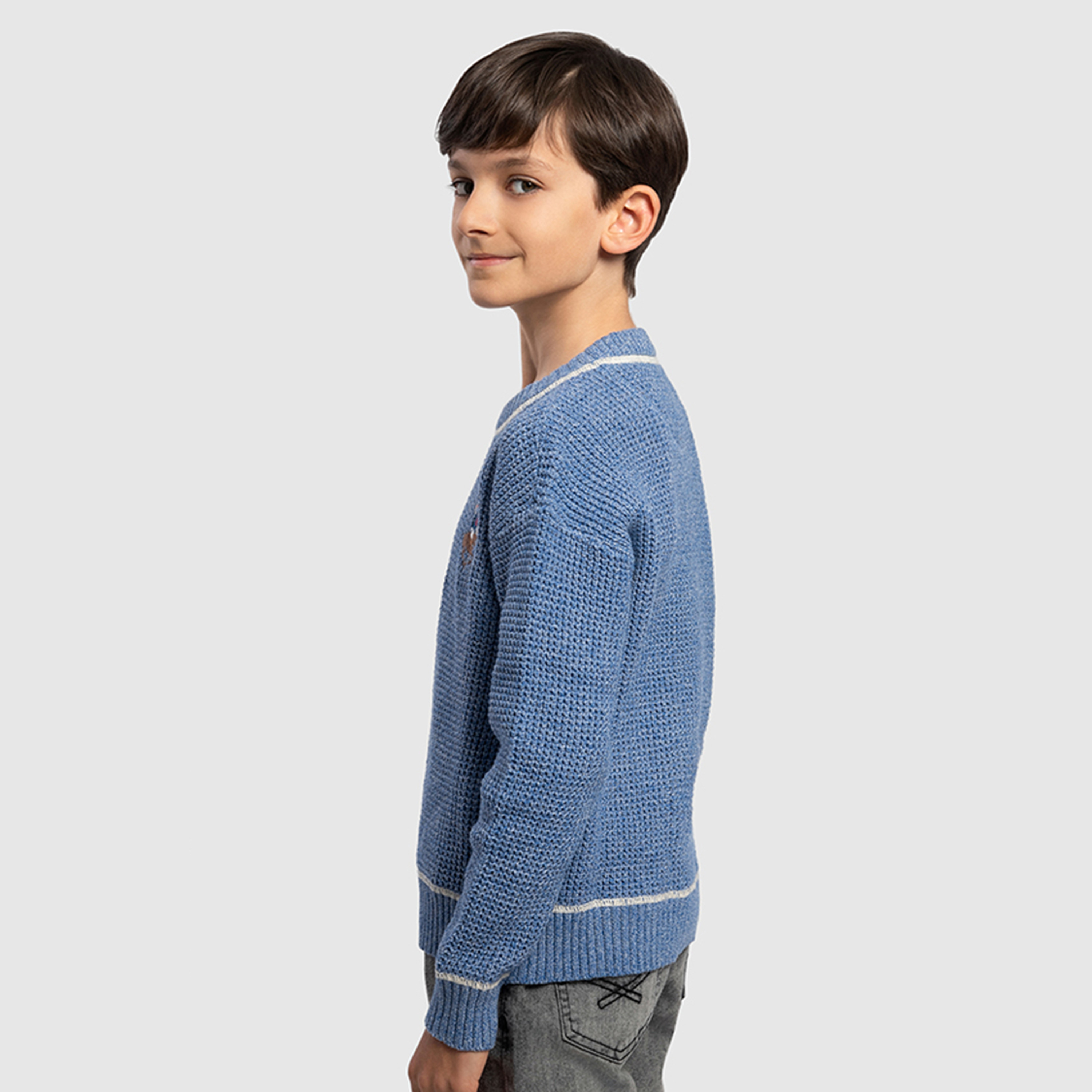 Beverly Hills Polo Club Cotton Textured Pullover-boys-clothing-winterwear-jumpersandcardigans-image-4