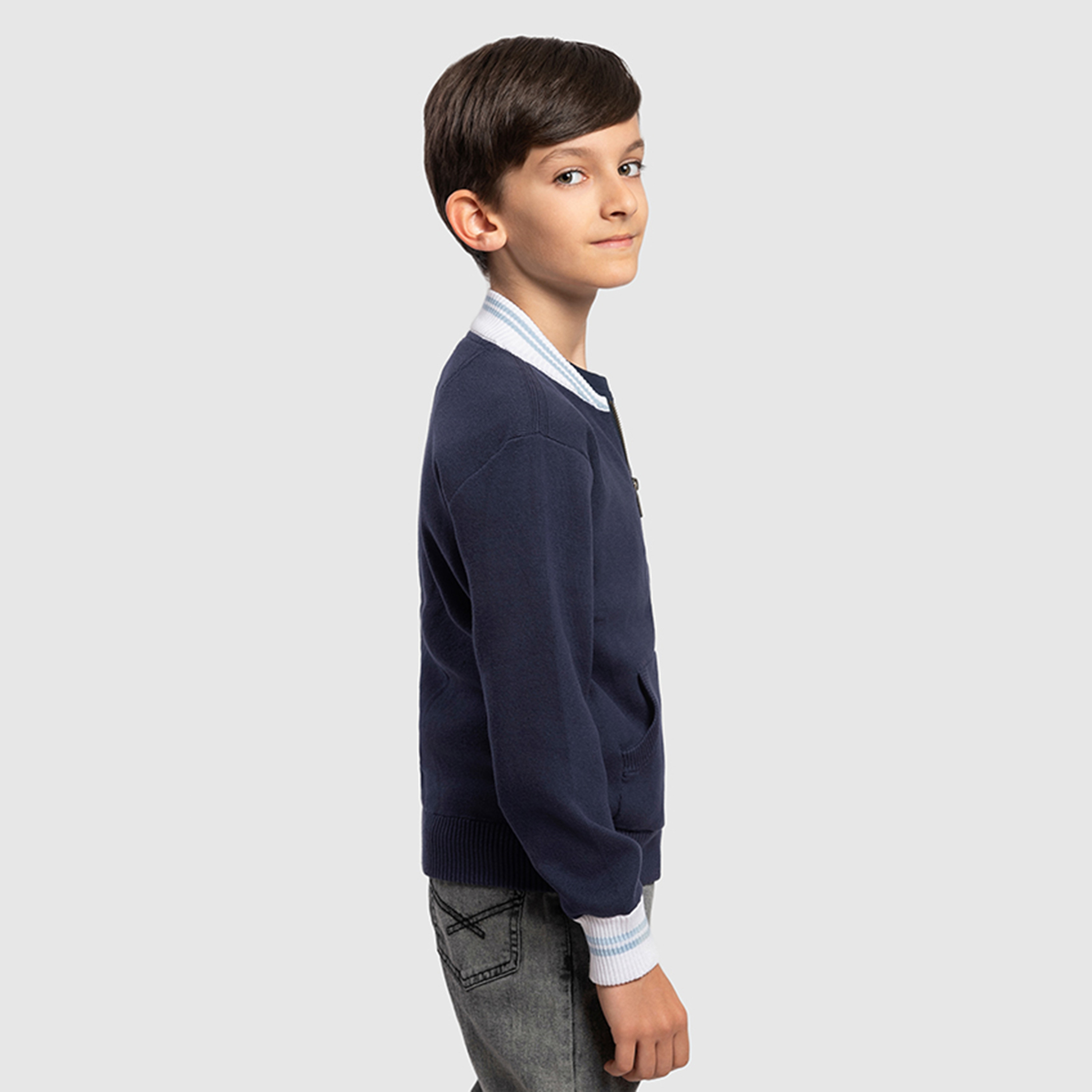 سترة رجالية بسحّاب سادة من القطن من بيفرلي هيلز بولو كلوب-boys-clothing-winterwear-jumpersandcardigans-image-4