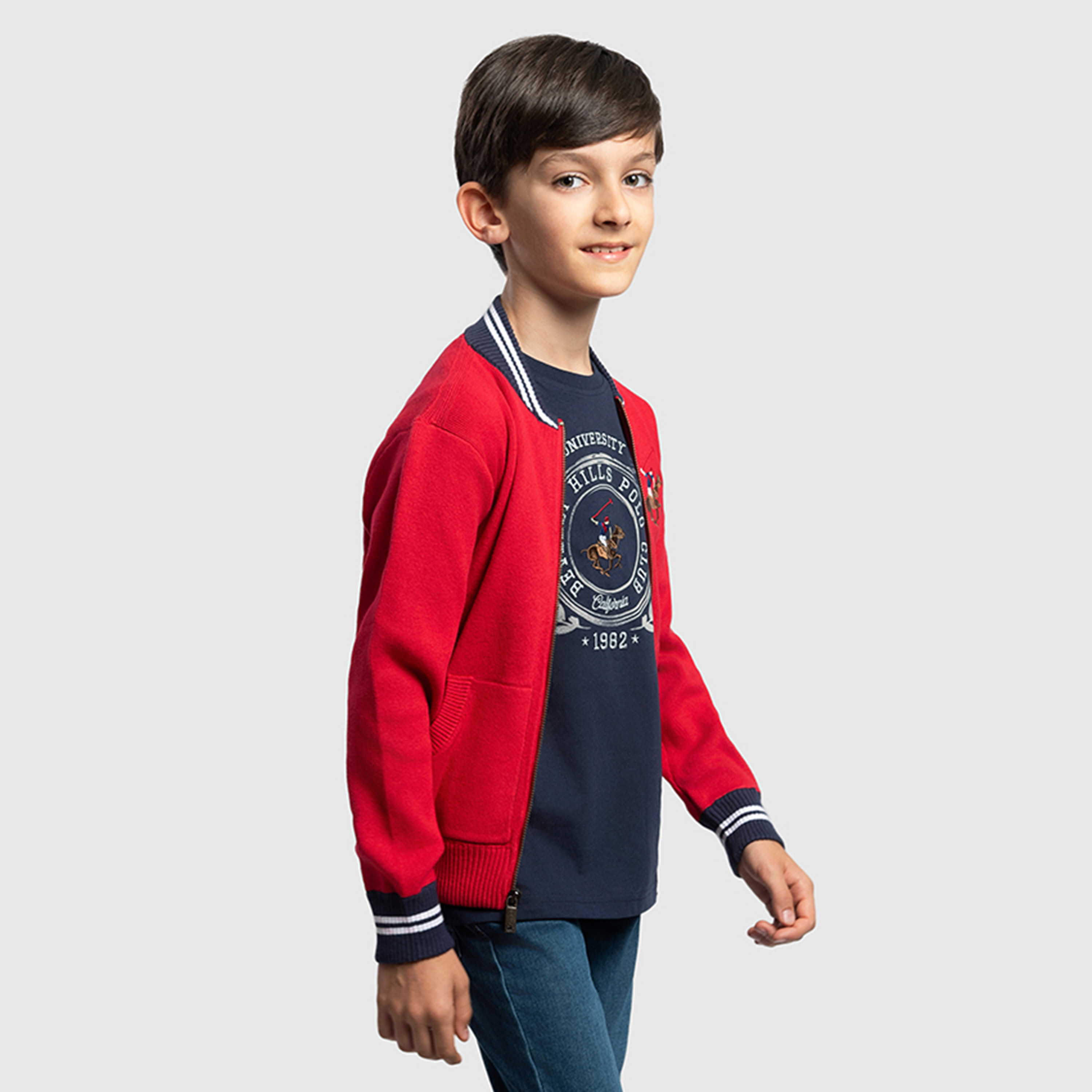 سترة رجالية بسحّاب سادة من القطن من بيفرلي هيلز بولو كلوب-boys-clothing-winterwear-jumpersandcardigans-image-4