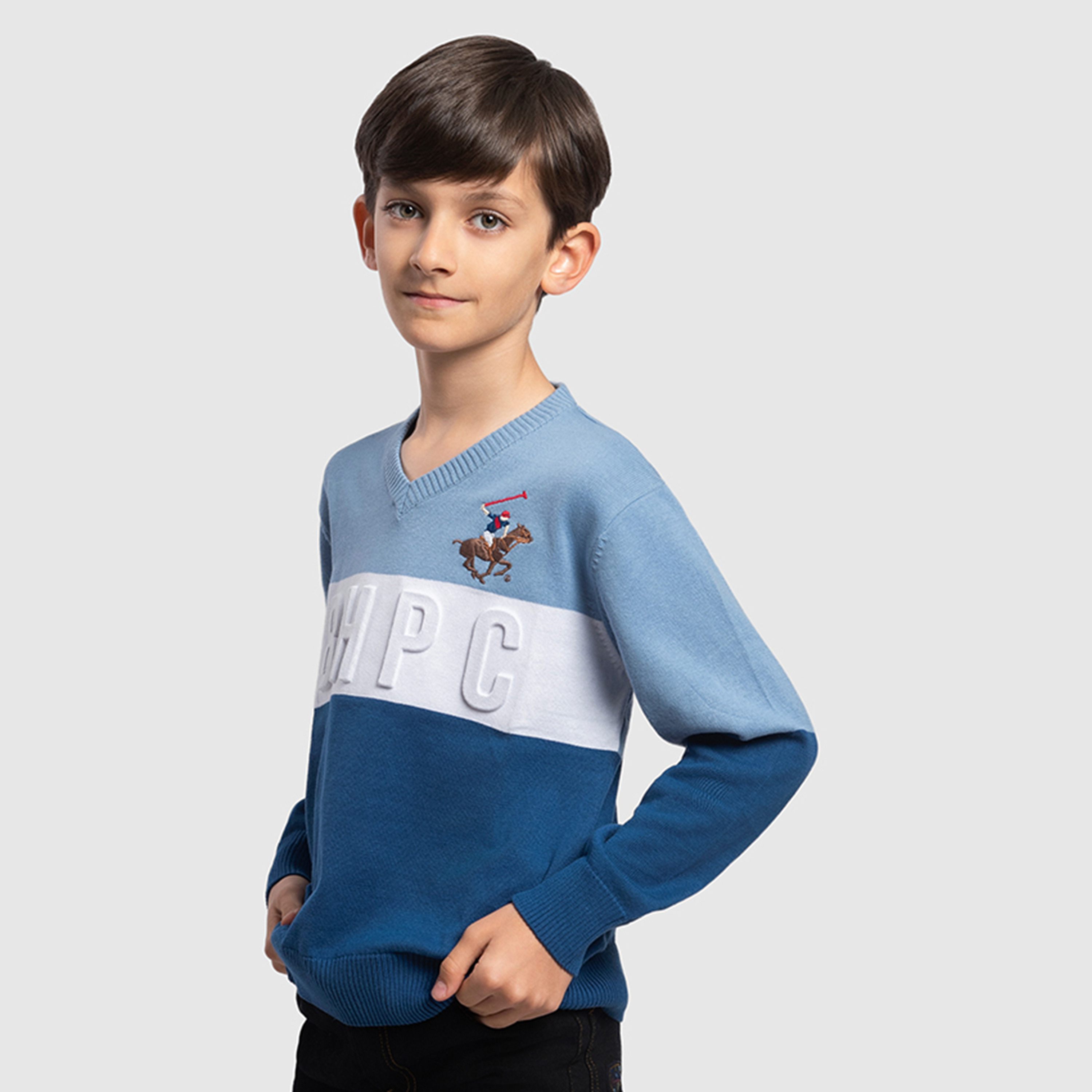 كنزة رجالية بنمط ملون من القطن من بيفرلي هيلز بولو كلوب-boys-clothing-winterwear-jumpersandcardigans-image-2