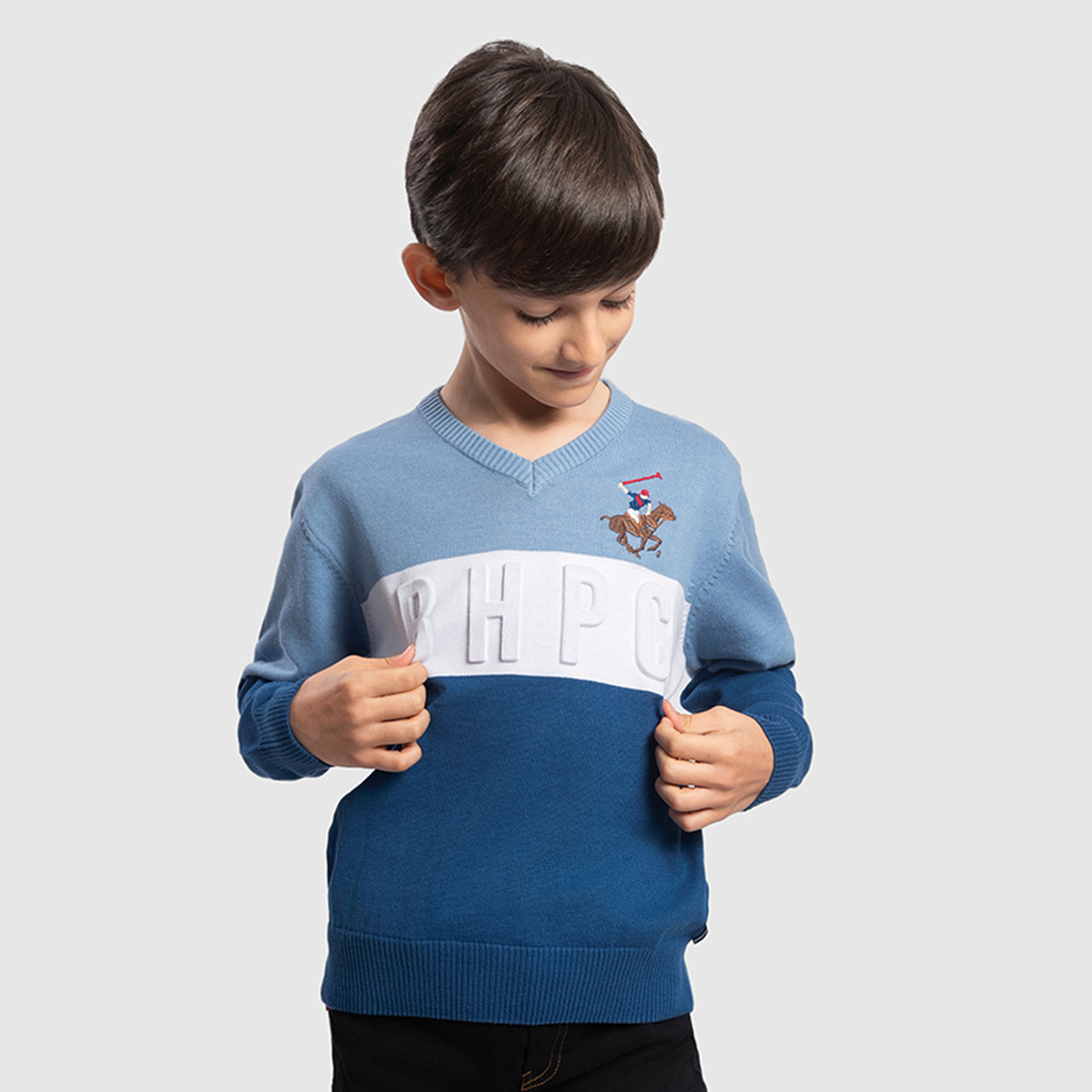 كنزة رجالية بنمط ملون من القطن من بيفرلي هيلز بولو كلوب-boys-clothing-winterwear-jumpersandcardigans-image-3