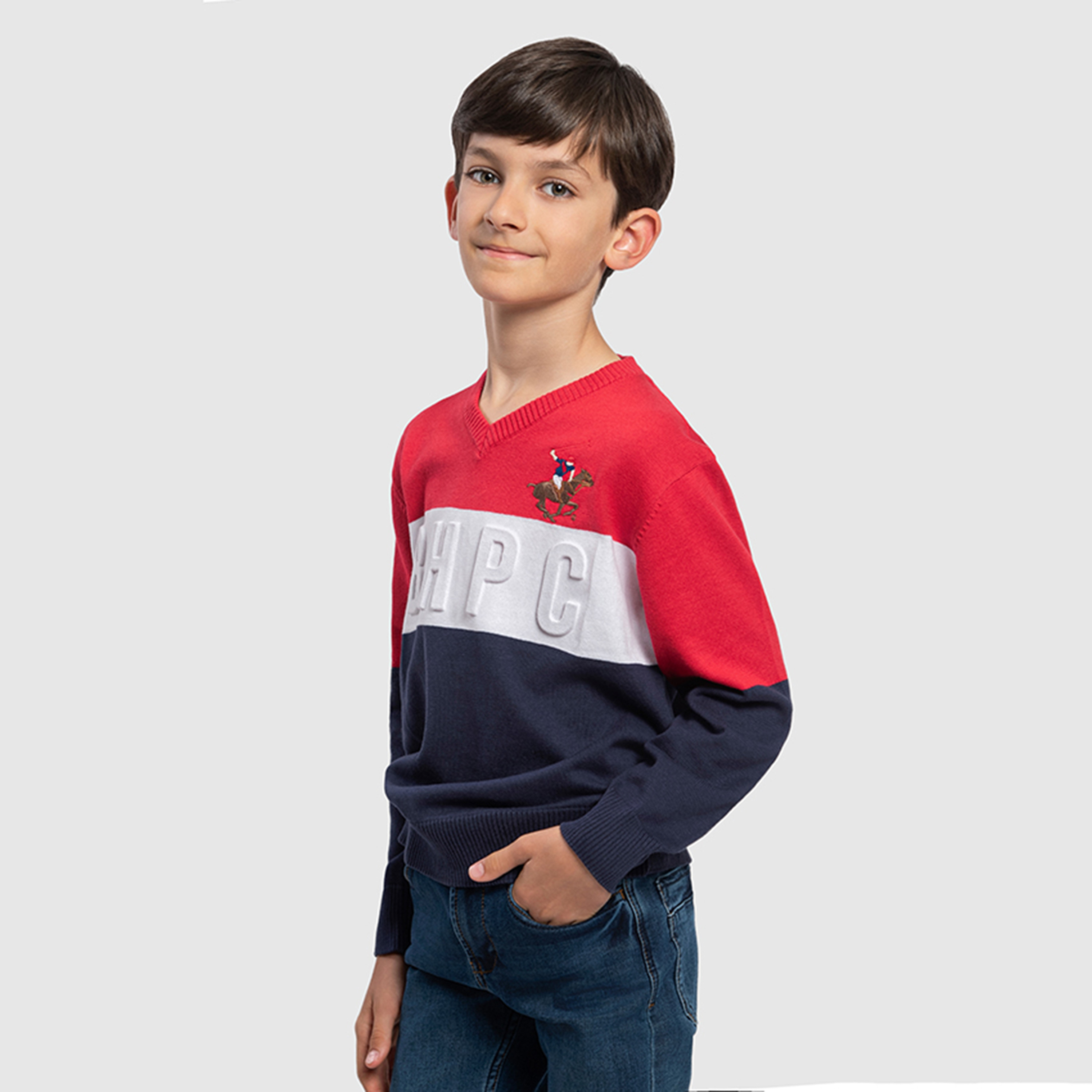 كنزة رجالية بنمط ملون من القطن من بيفرلي هيلز بولو كلوب-boys-clothing-winterwear-jumpersandcardigans-image-2