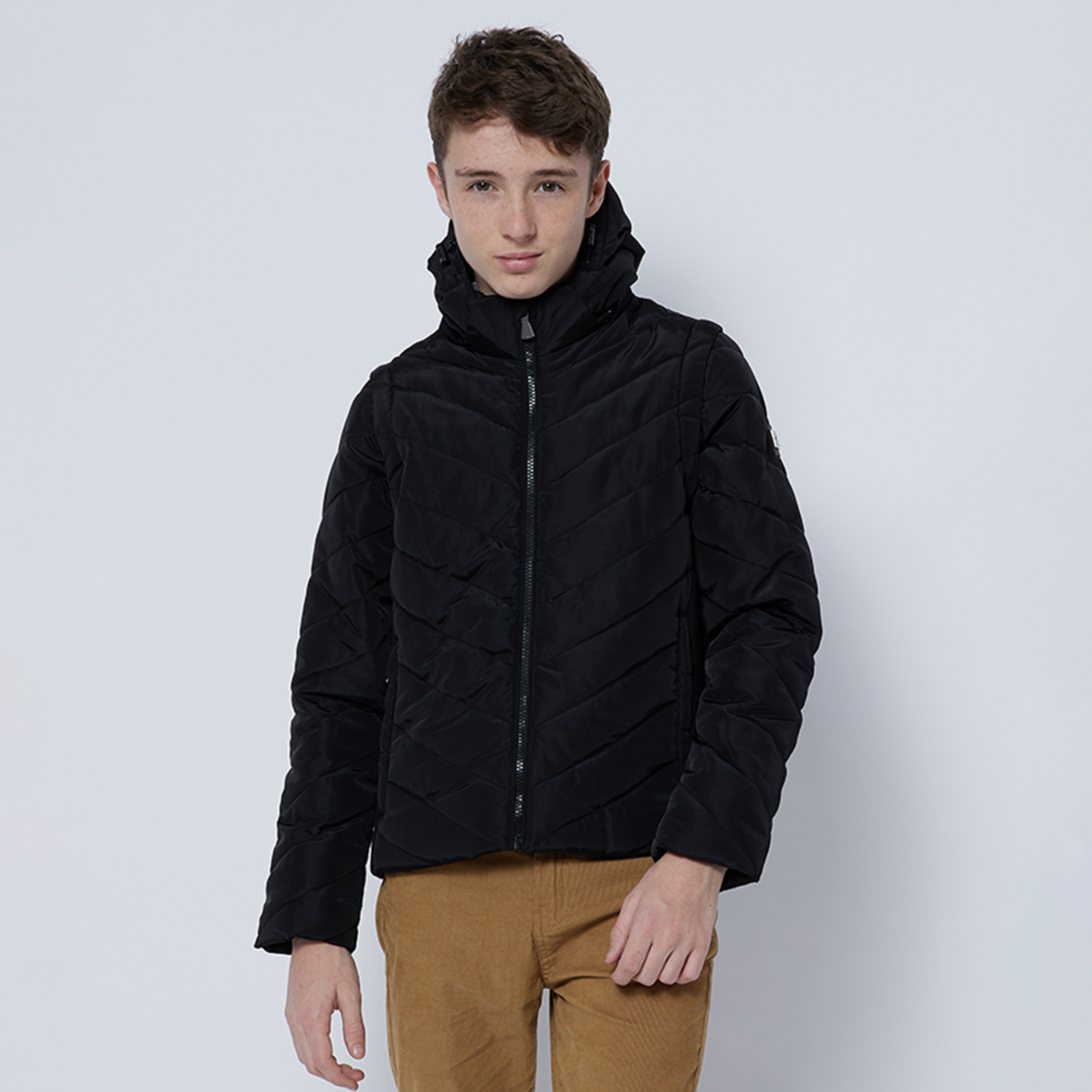 Beverly Hills Polo Club Bomber Jacket with Fur Hoodie-boys-clothing-jacketsandcoats-image-1