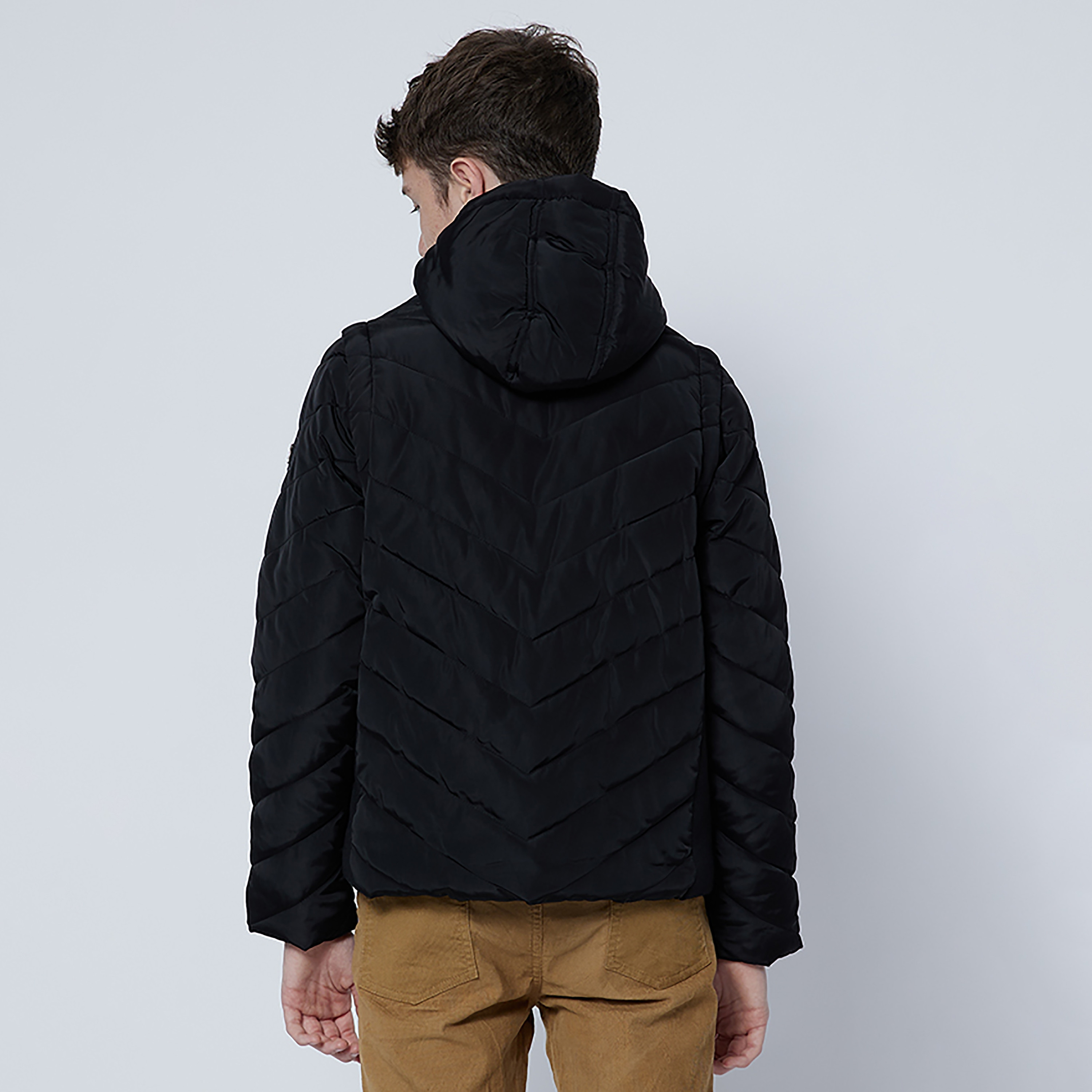 Beverly Hills Polo Club Logo Embroidered Bomber Jacket With Fur Hoodie-boys-clothing-jacketsandcoats-image-2