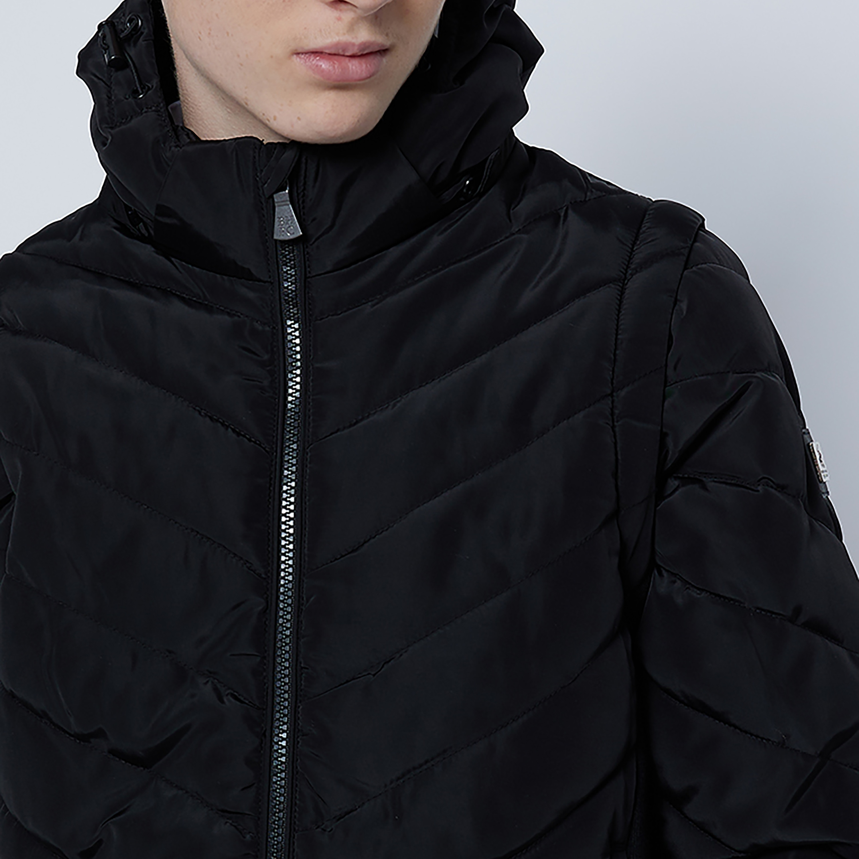Beverly Hills Polo Club Logo Embroidered Bomber Jacket With Fur Hoodie-boys-clothing-jacketsandcoats-image-3