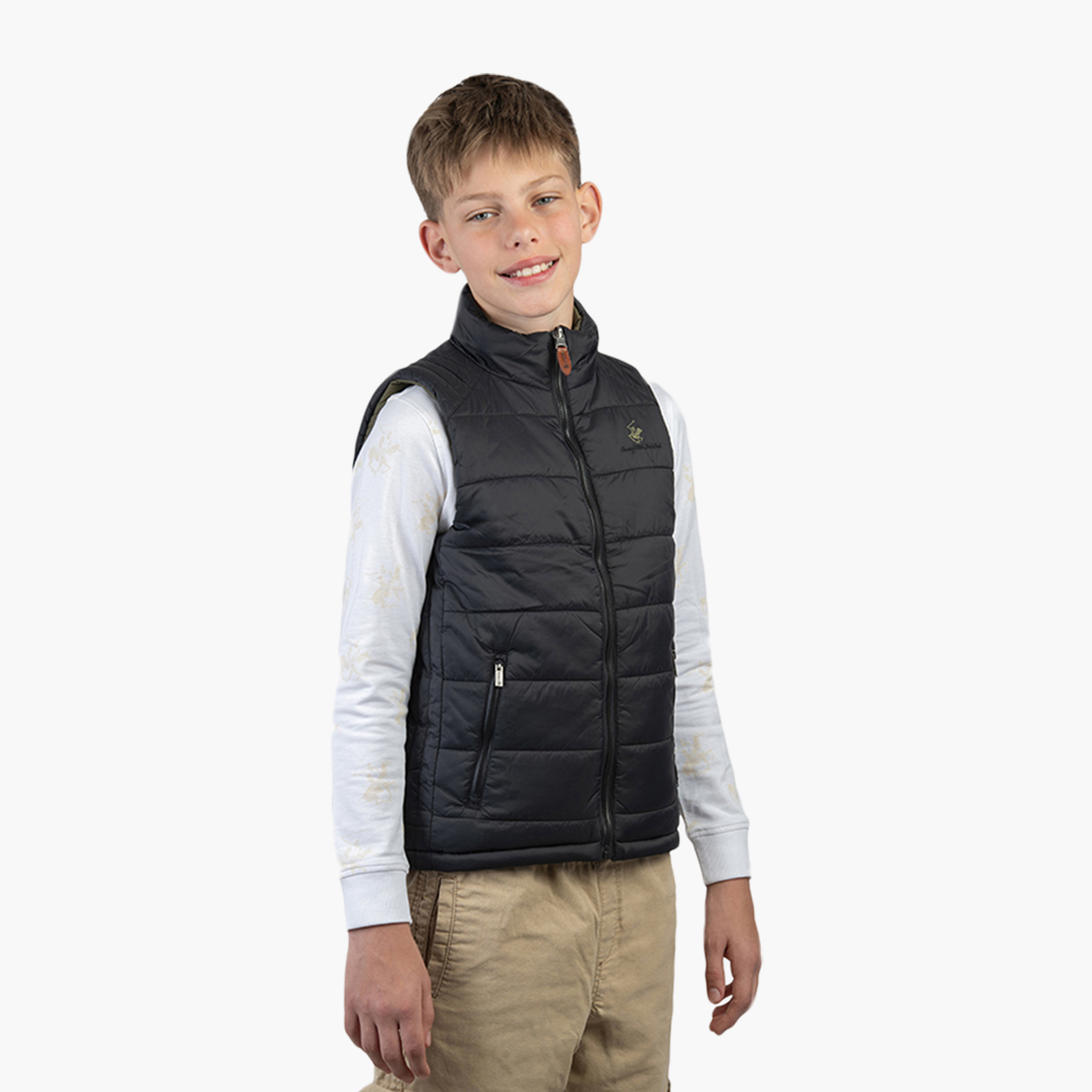 Beverly Hills Polo Club Sleeveless Quilted Reversible High Neck Jacket-boys-clothing-jacketsandcoats-image-3