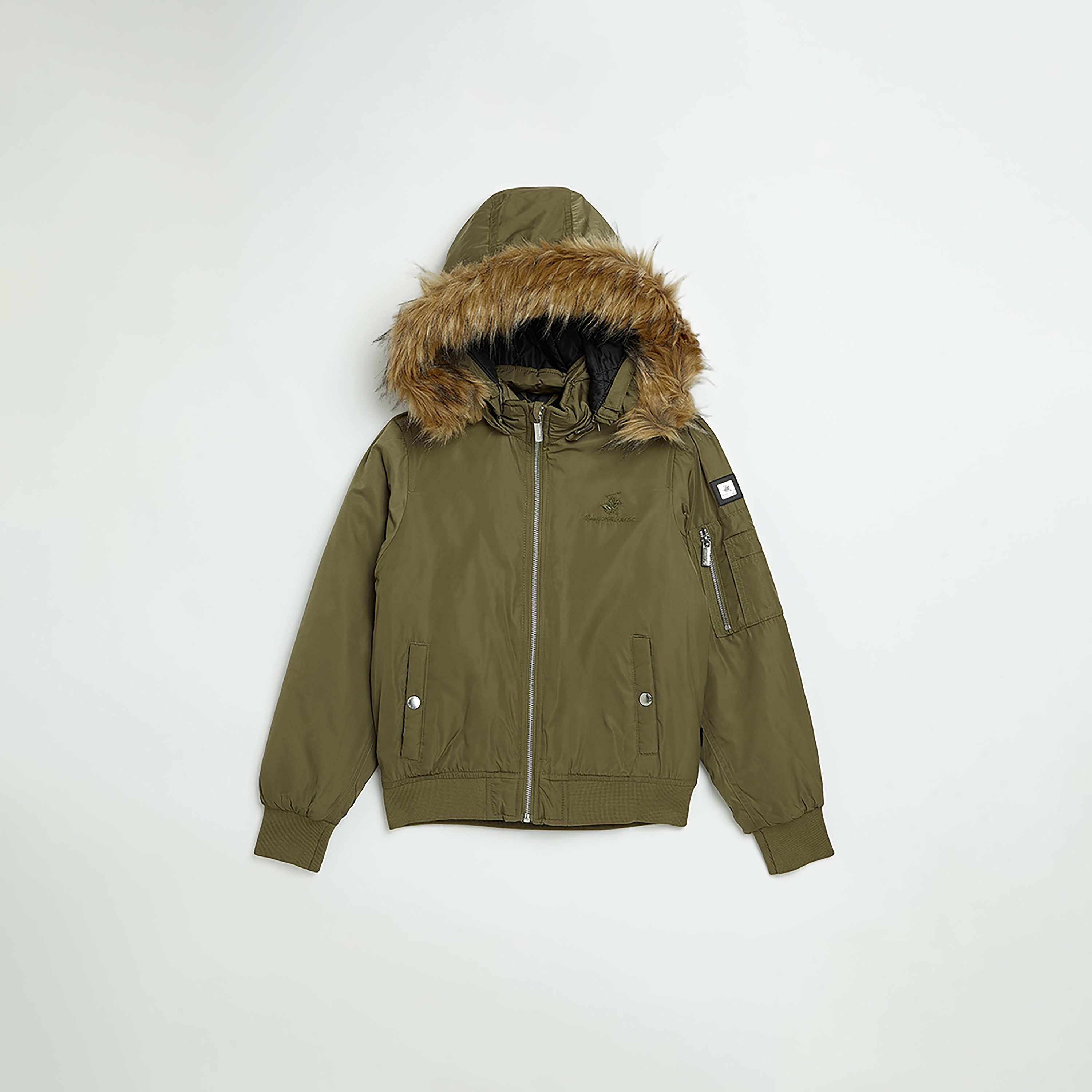 Beverly Hills Polo Club Zippered Hooded Parka Jacket-boys-clothing-jacketsandcoats-image-1