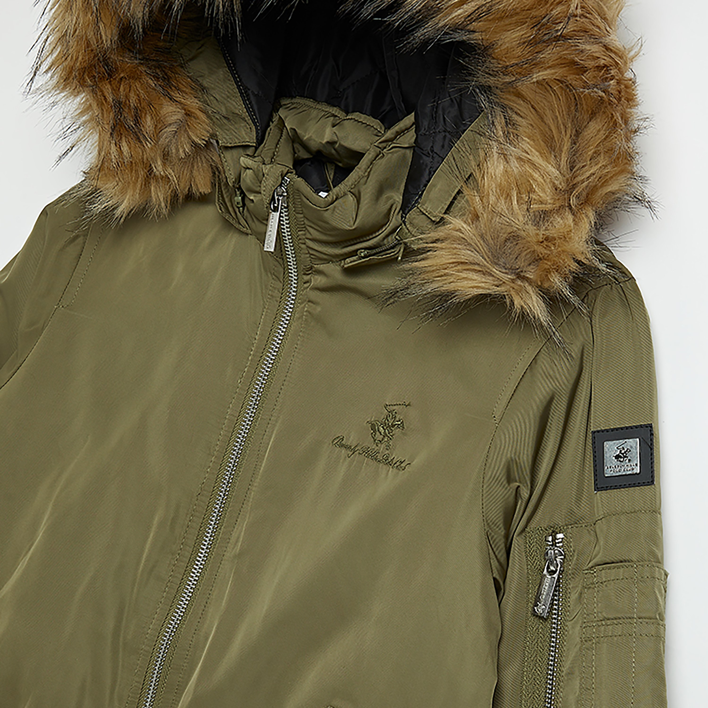 Beverly Hills Polo Club Zippered Hooded Parka Jacket-boys-clothing-jacketsandcoats-image-3