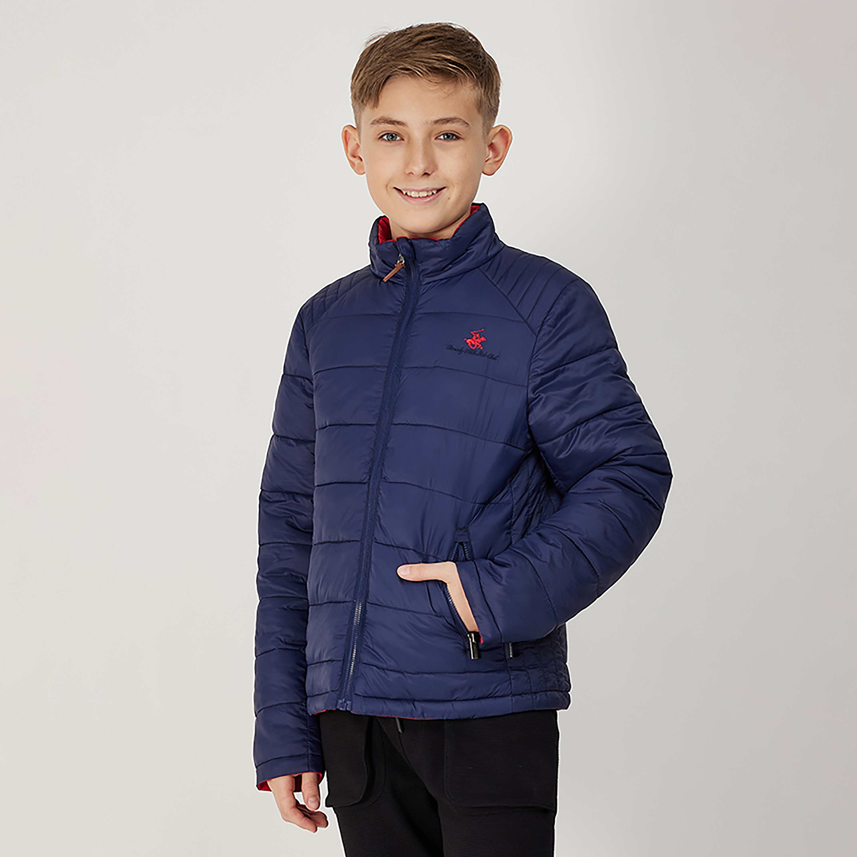 Beverly Hills Polo Club Quilted Logo Embroidered Reversible Jacket-boys-clothing-jacketsandcoats-image-1