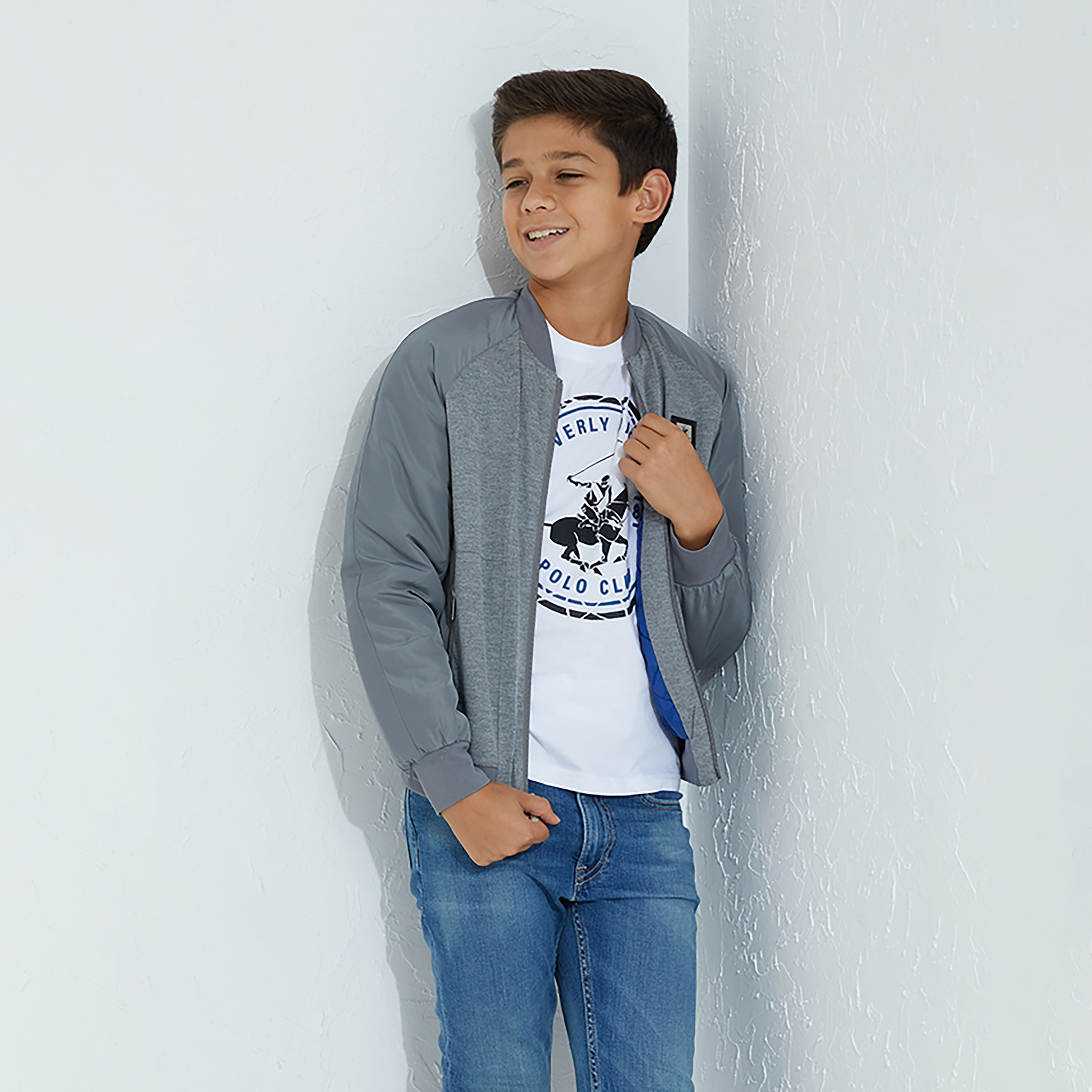 Beverly Hills Polo Club Solid Long Sleeves Jacket-boys-clothing-jacketsandcoats-image-1