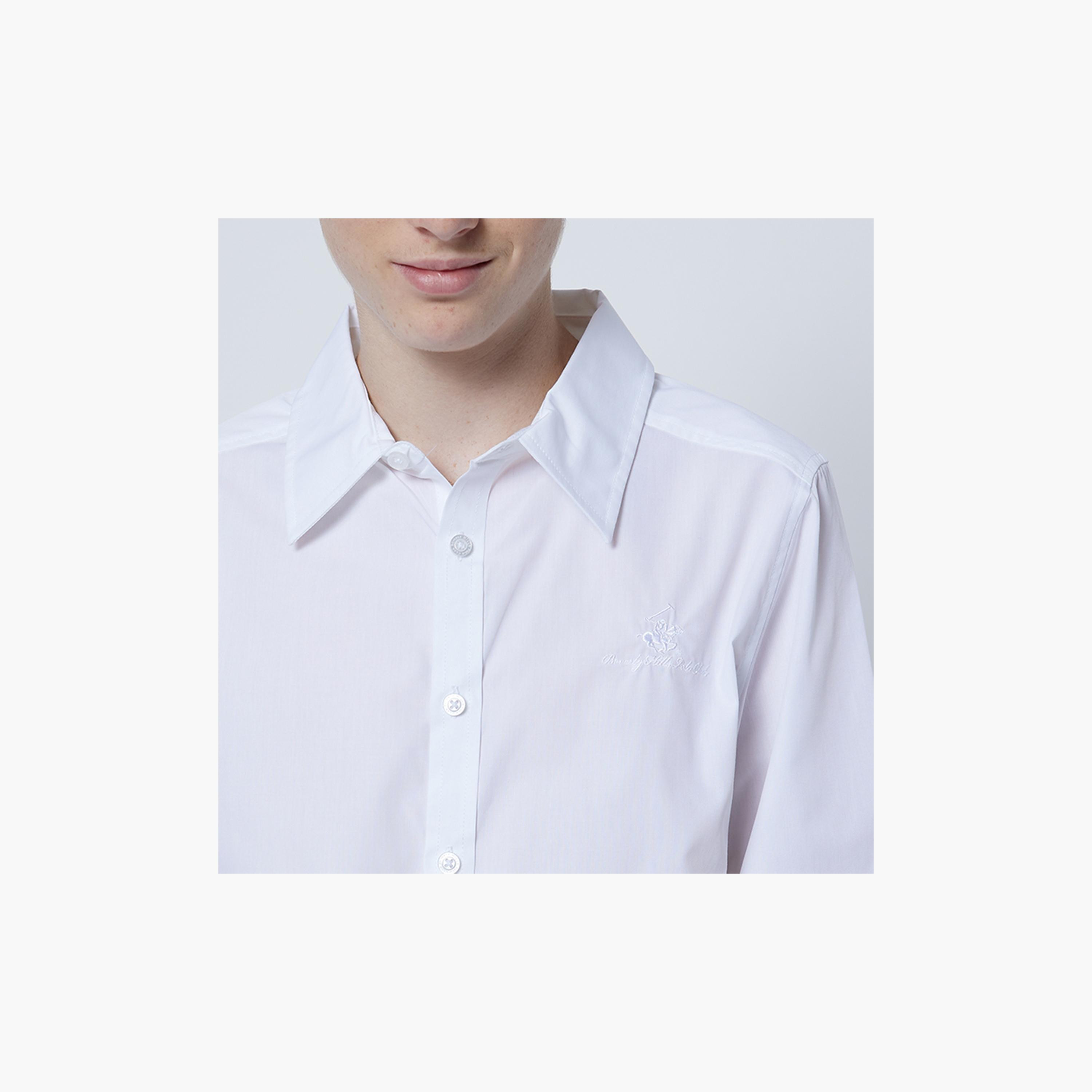 Beverly Hills Polo Club Logo Embroidered Regular Fit Shirt-boys-clothing-schoolwear-shirts-image-7
