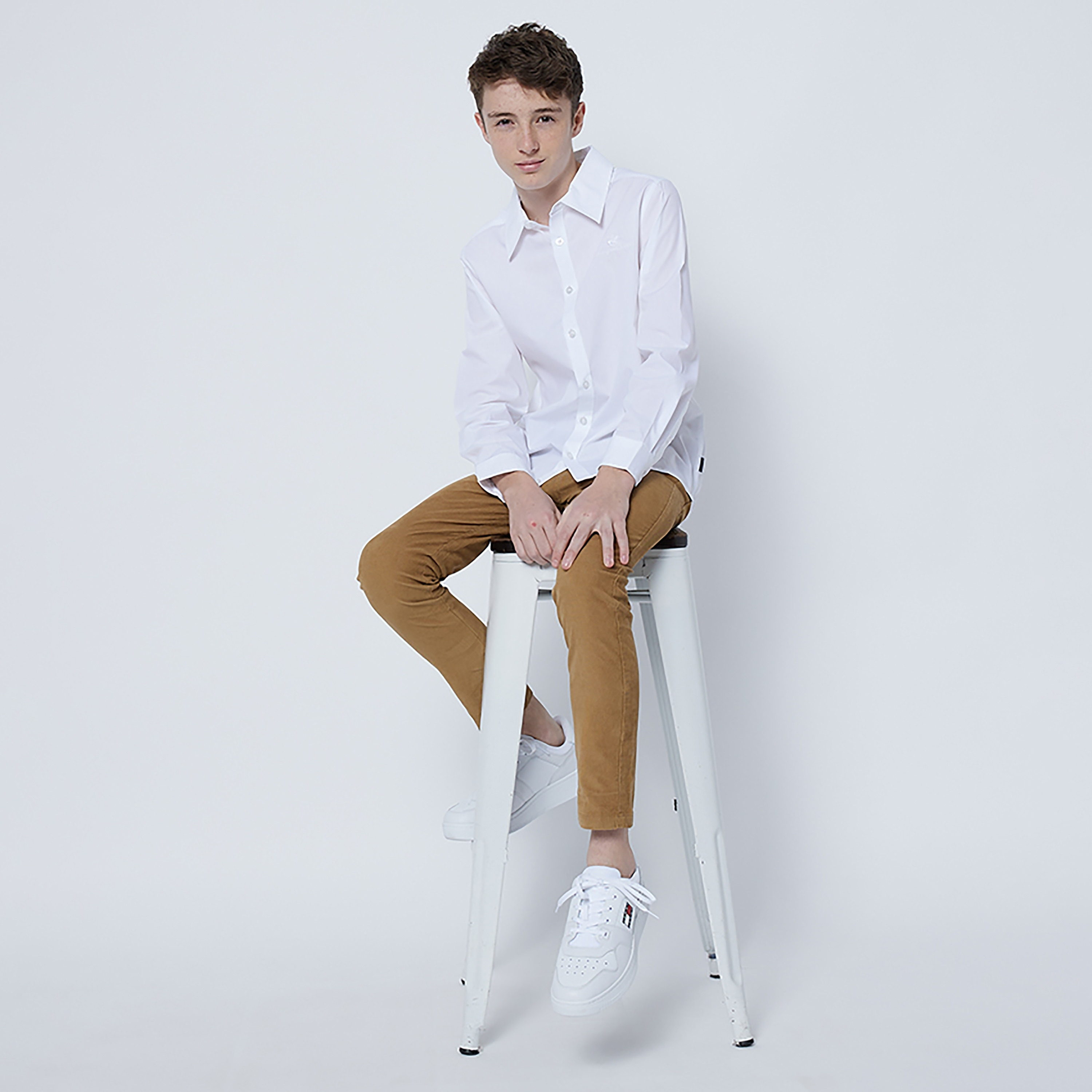 Beverly Hills Polo Club Logo Embroidered Regular Fit Shirt-boys-clothing-schoolwear-shirts-image-4