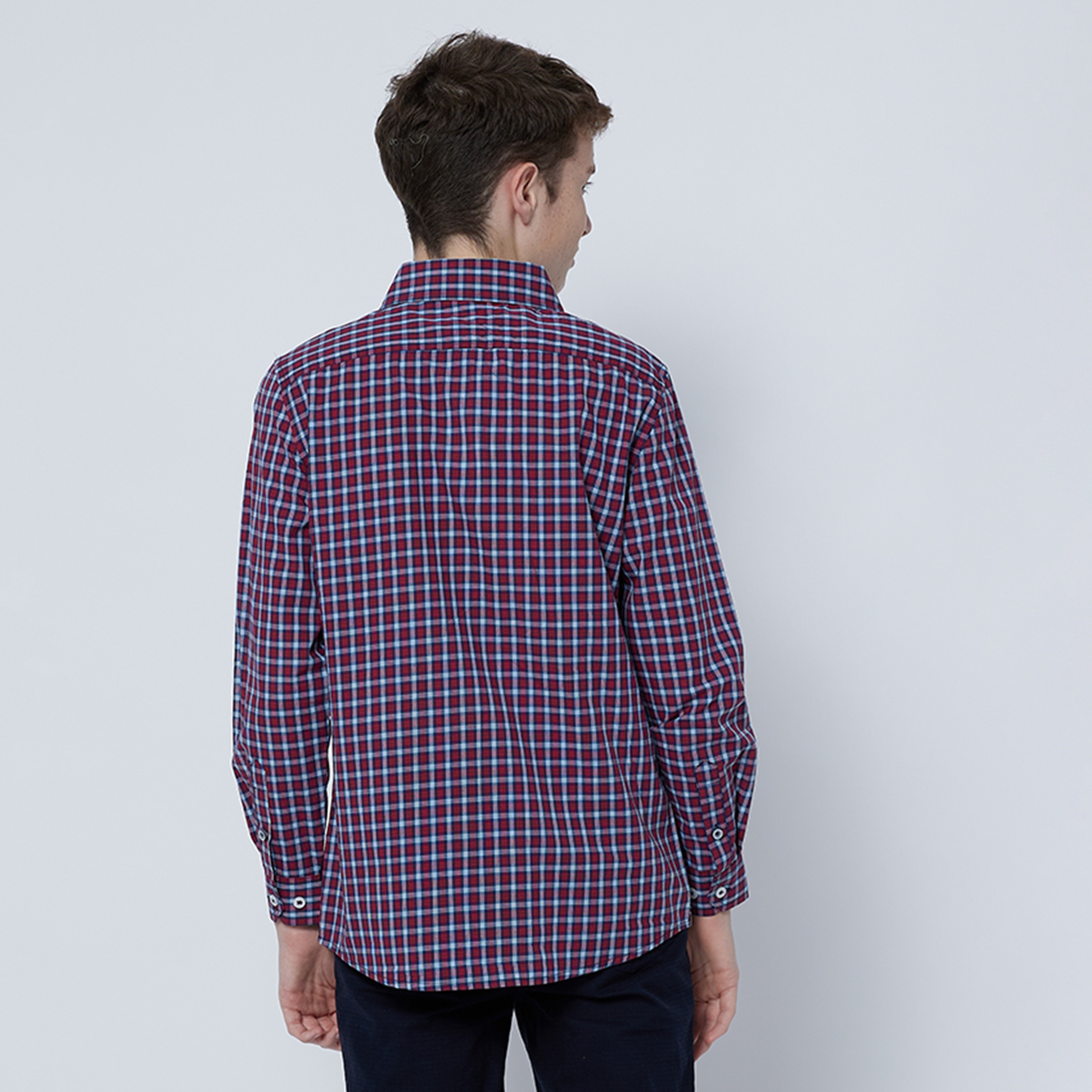 Buy Beverly Hills Polo Club Logo Embroidered Plaid Shirt Online