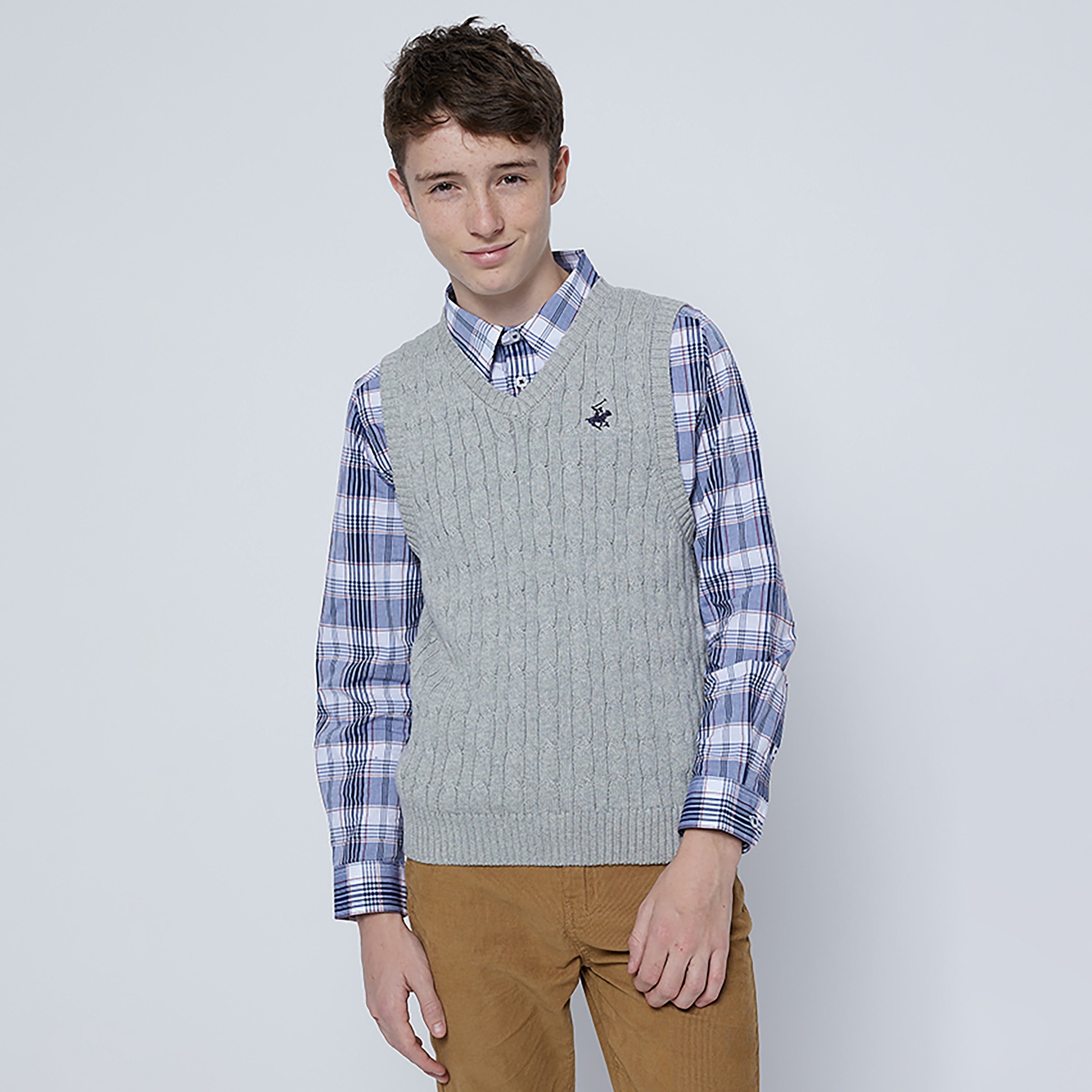 Beverly Hills Polo Club Solid Sleeveless Sweater-boys-clothing-jumpersandcardigans-image-1