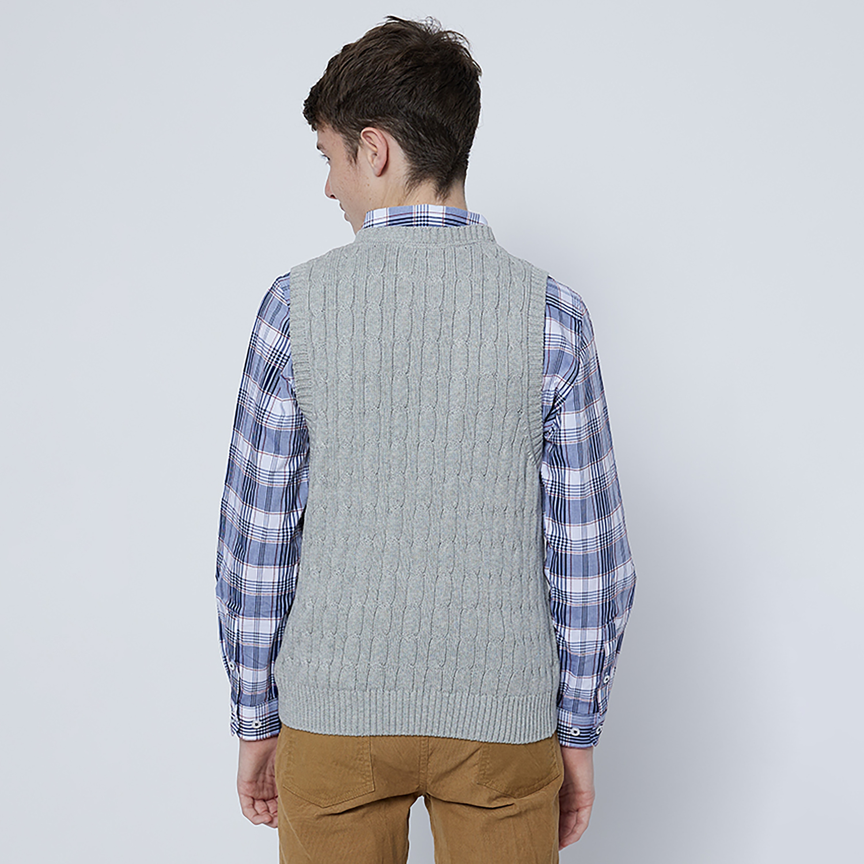 Beverly Hills Polo Club Solid Sleeveless Sweater-boys-clothing-jumpersandcardigans-image-2