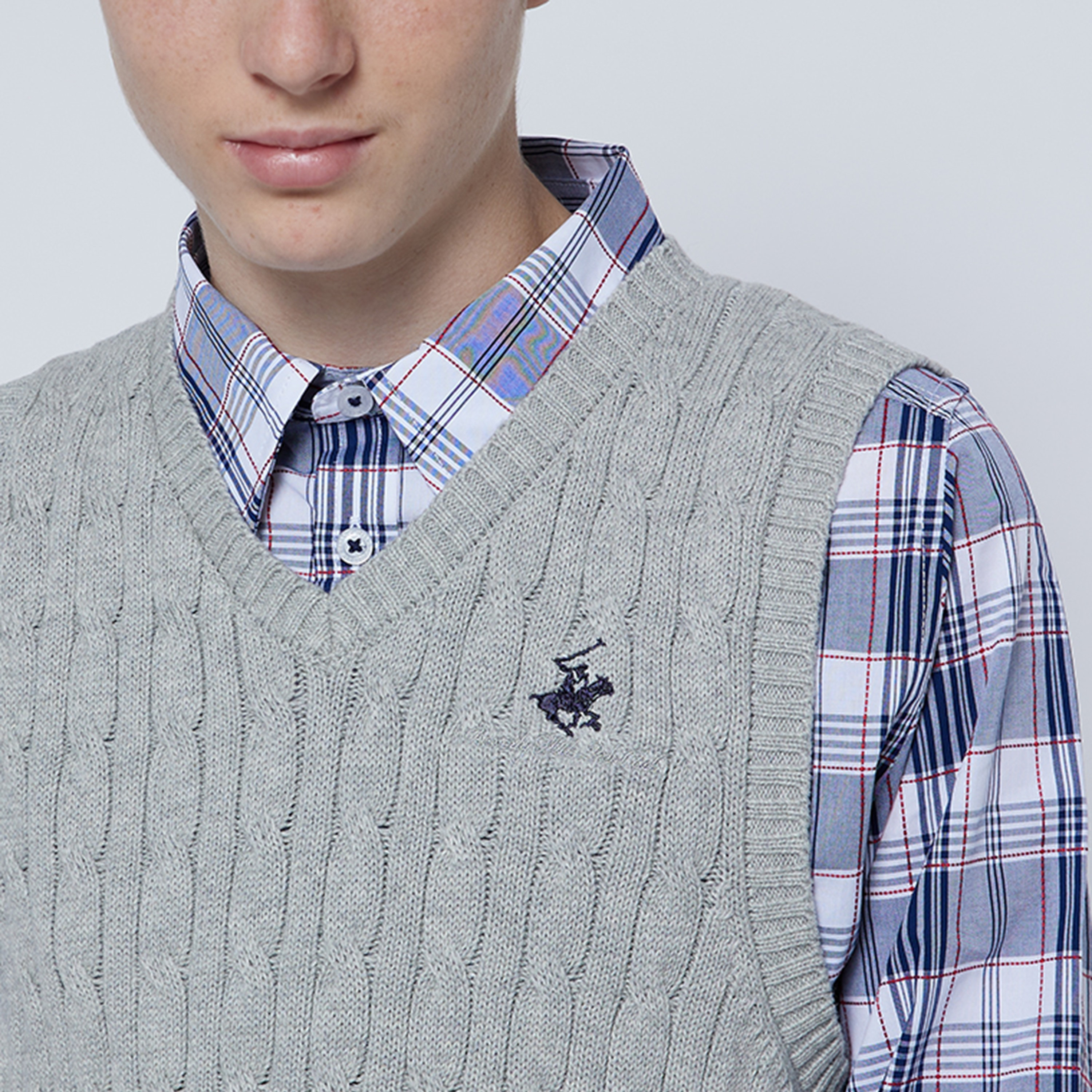 Beverly Hills Polo Club Solid Sleeveless Sweater-boys-clothing-jumpersandcardigans-image-3