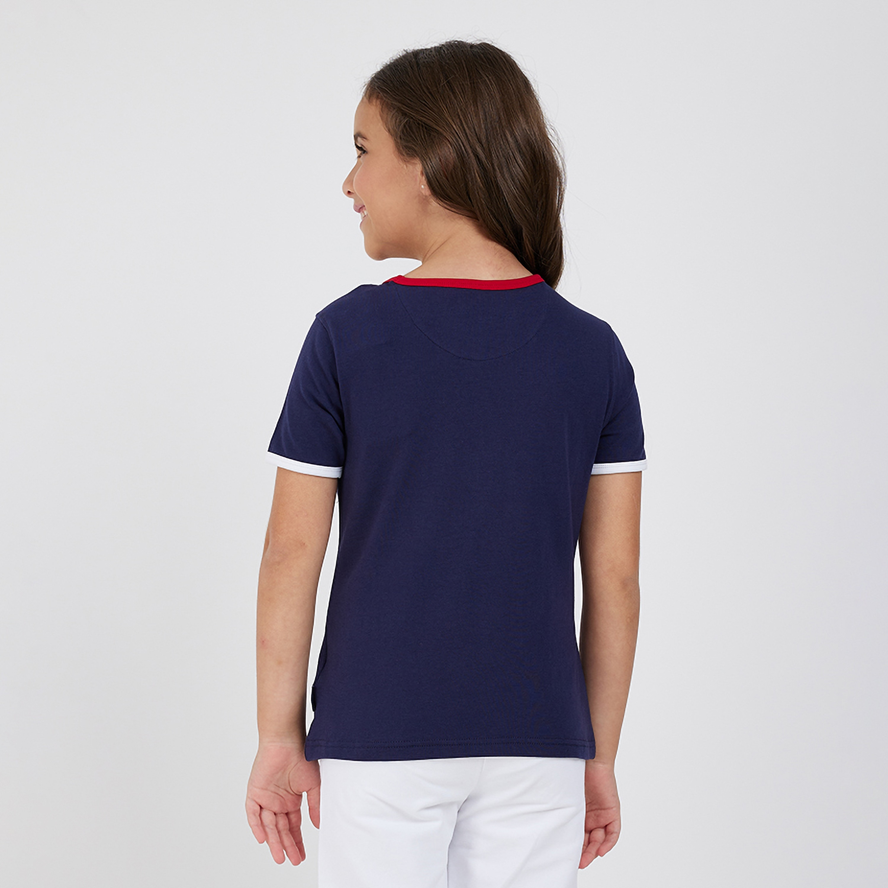 تيشيرت بأكمام قصيرة وطبعة زهور من بيفرلي هيلز بولو كلوب-girls-clothing-tshirts-image-2