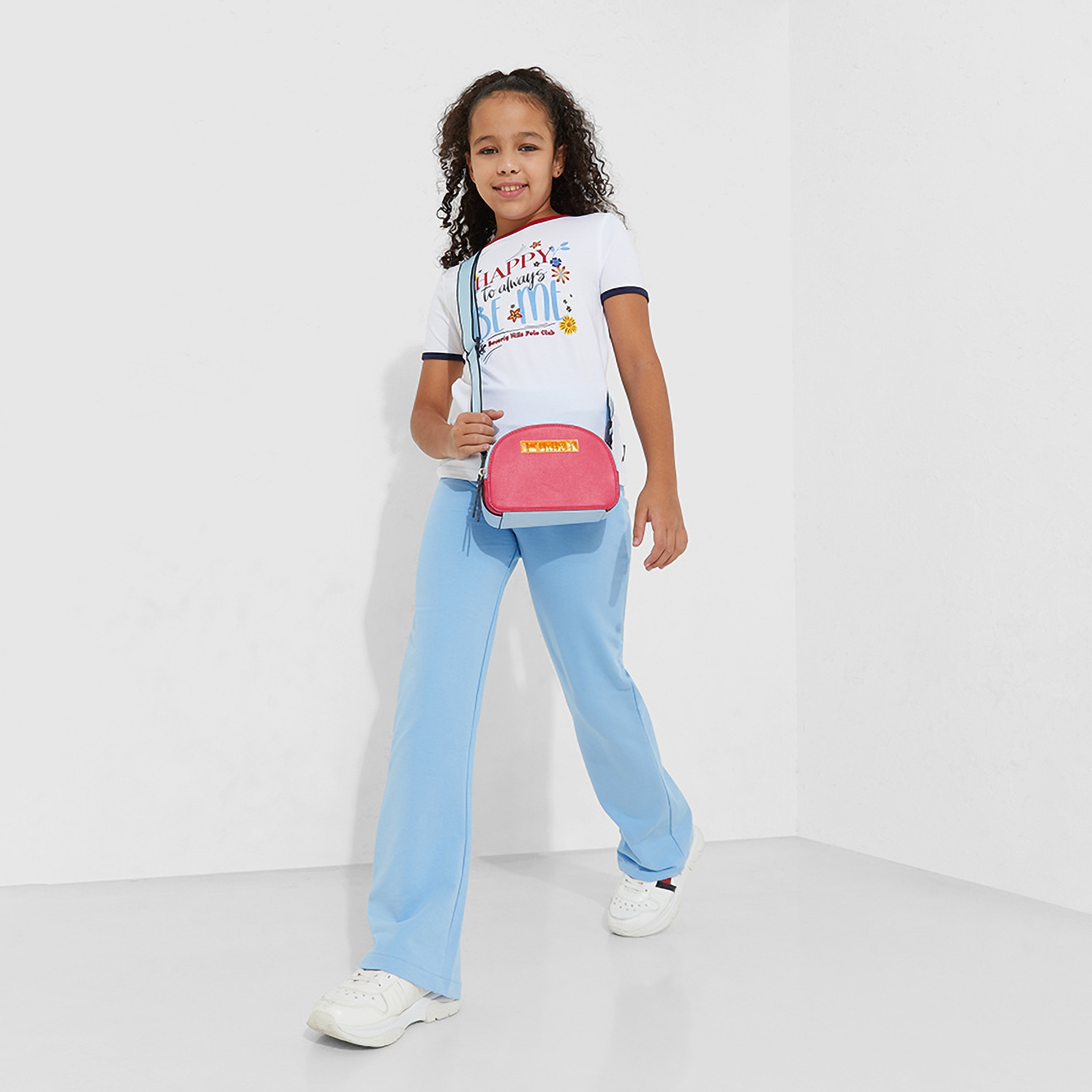 تيشيرت بأكمام قصيرة وطبعة زهور من بيفرلي هيلز بولو كلوب-girls-clothing-tshirts-image-8