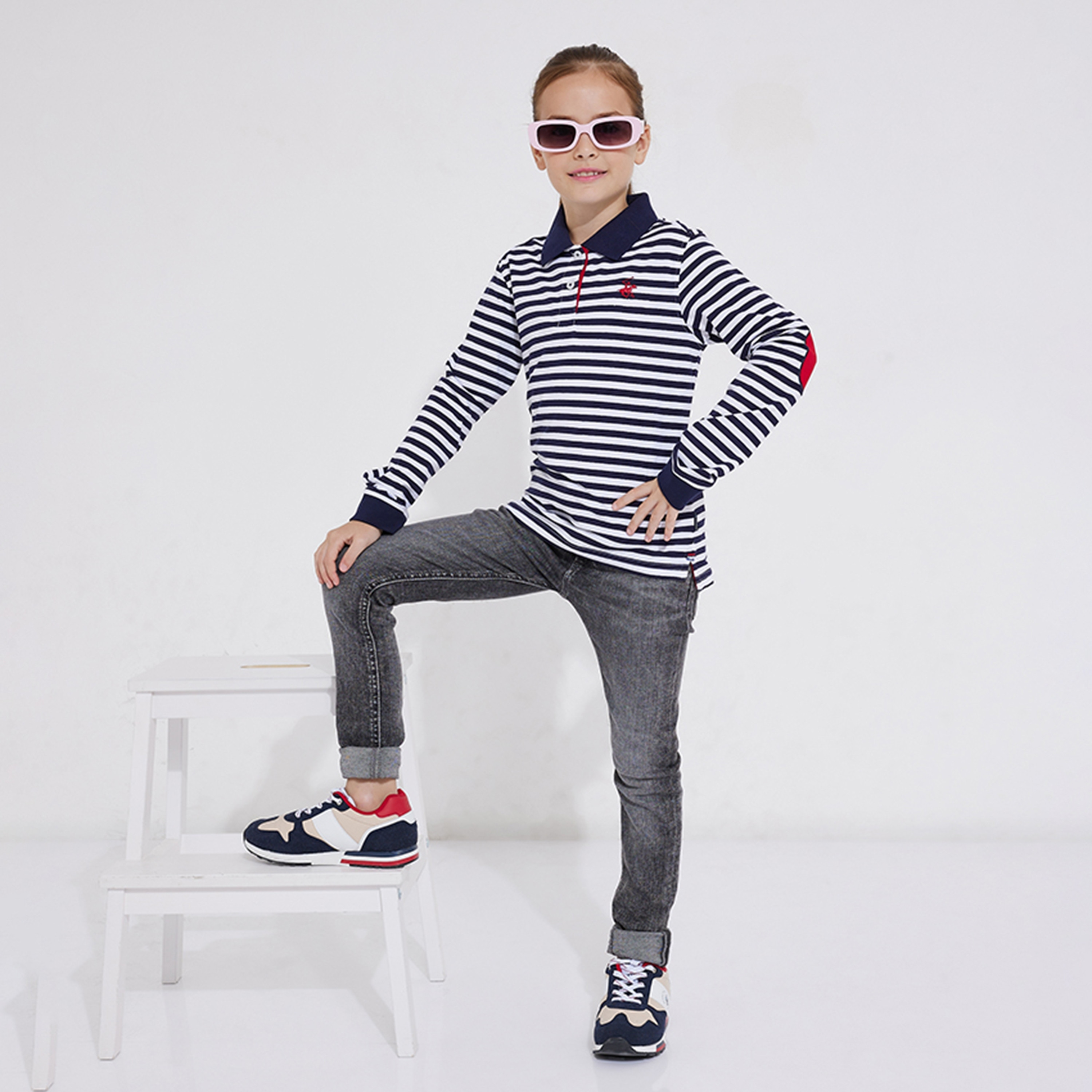 Beverly Hills Polo Club Long Sleeves Polo T-Shirt-girls-clothing-tshirts-image-4