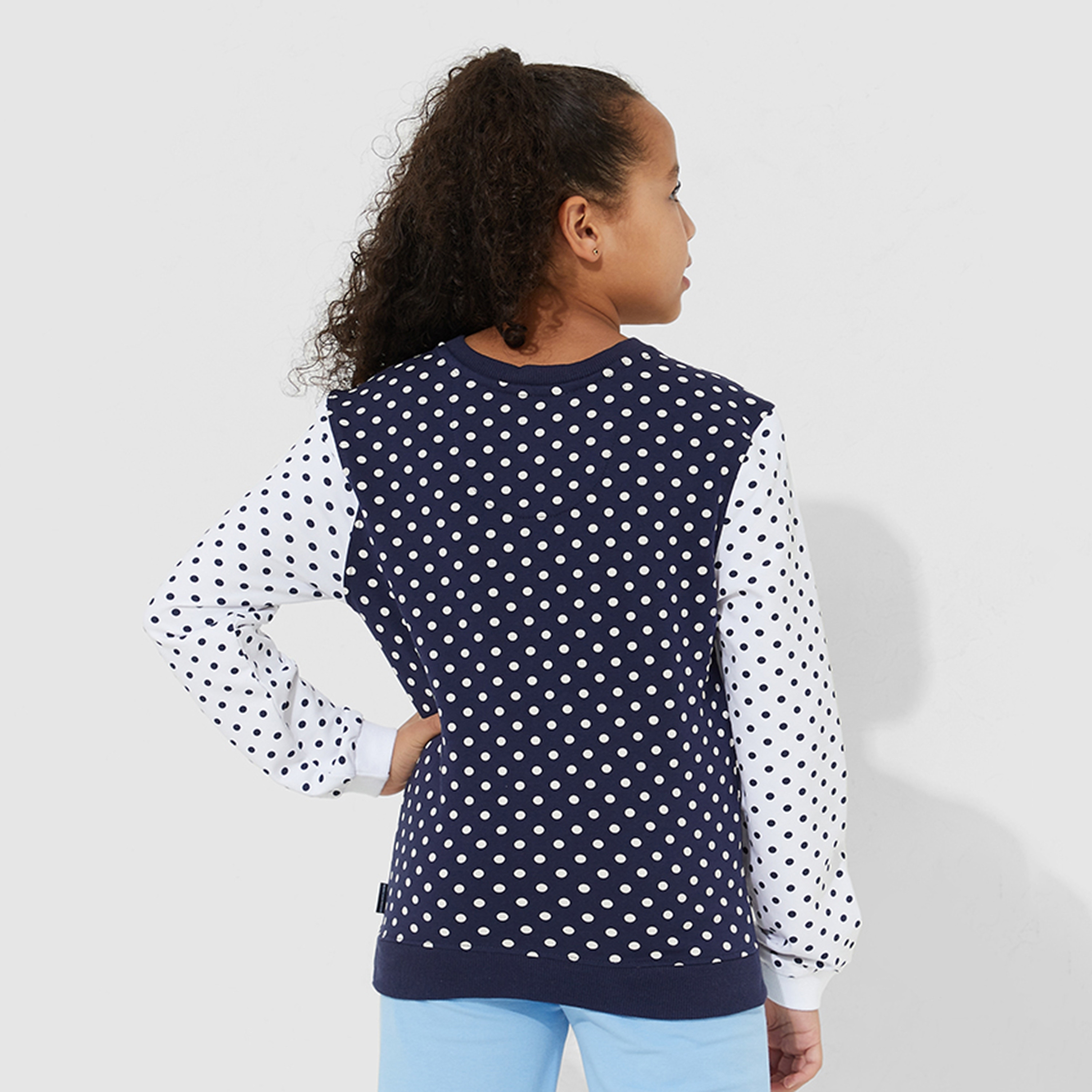 Beverly Hills Polo Club Logo Embroidered Polka Dot Sweatshirt-girls-clothing-winterwear-sweatshirts-image-6