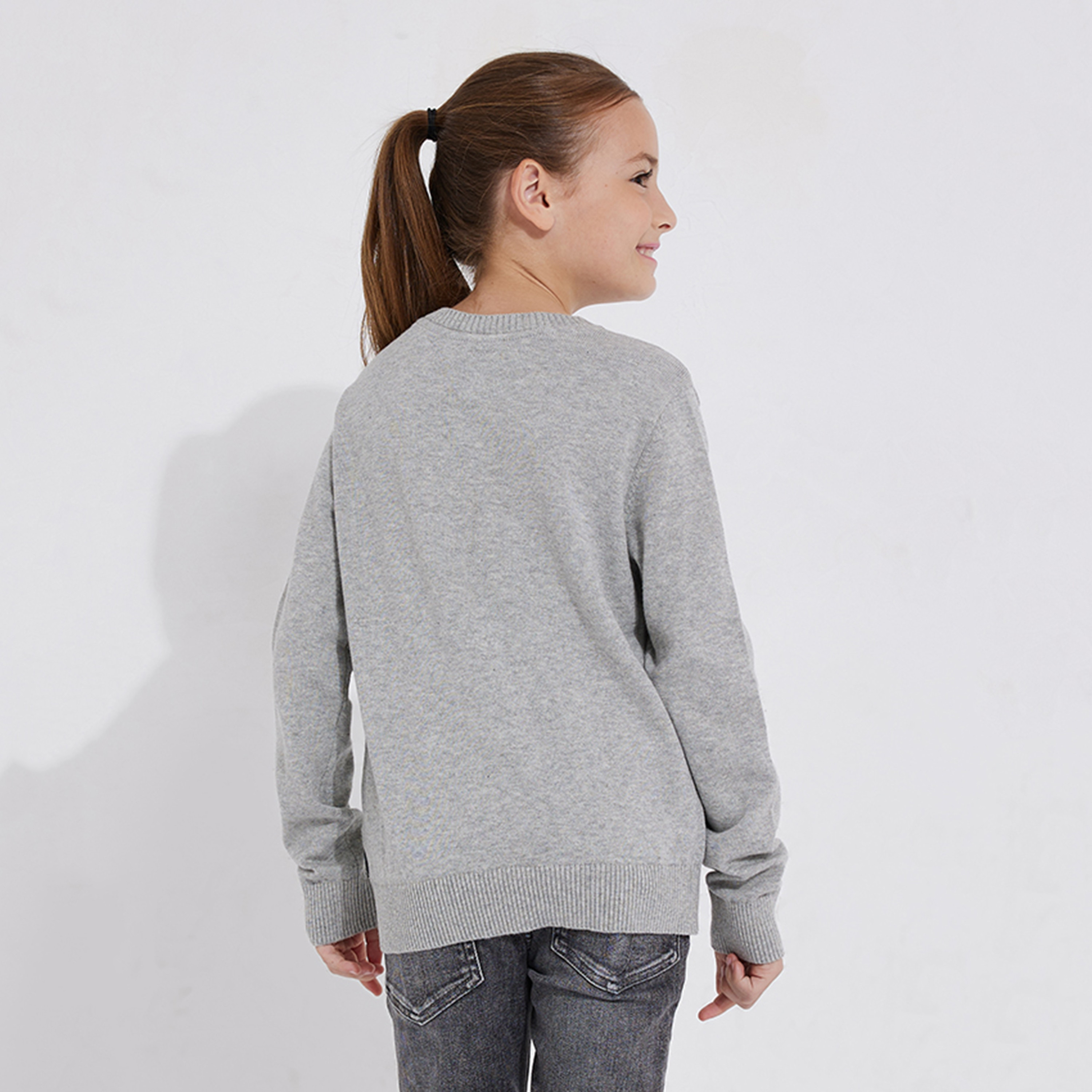 Beverly Hills Polo Club Girl's Long Sleeves Button Front Sweater-girls-clothing-winterwear-jumpersandcardigans-image-2