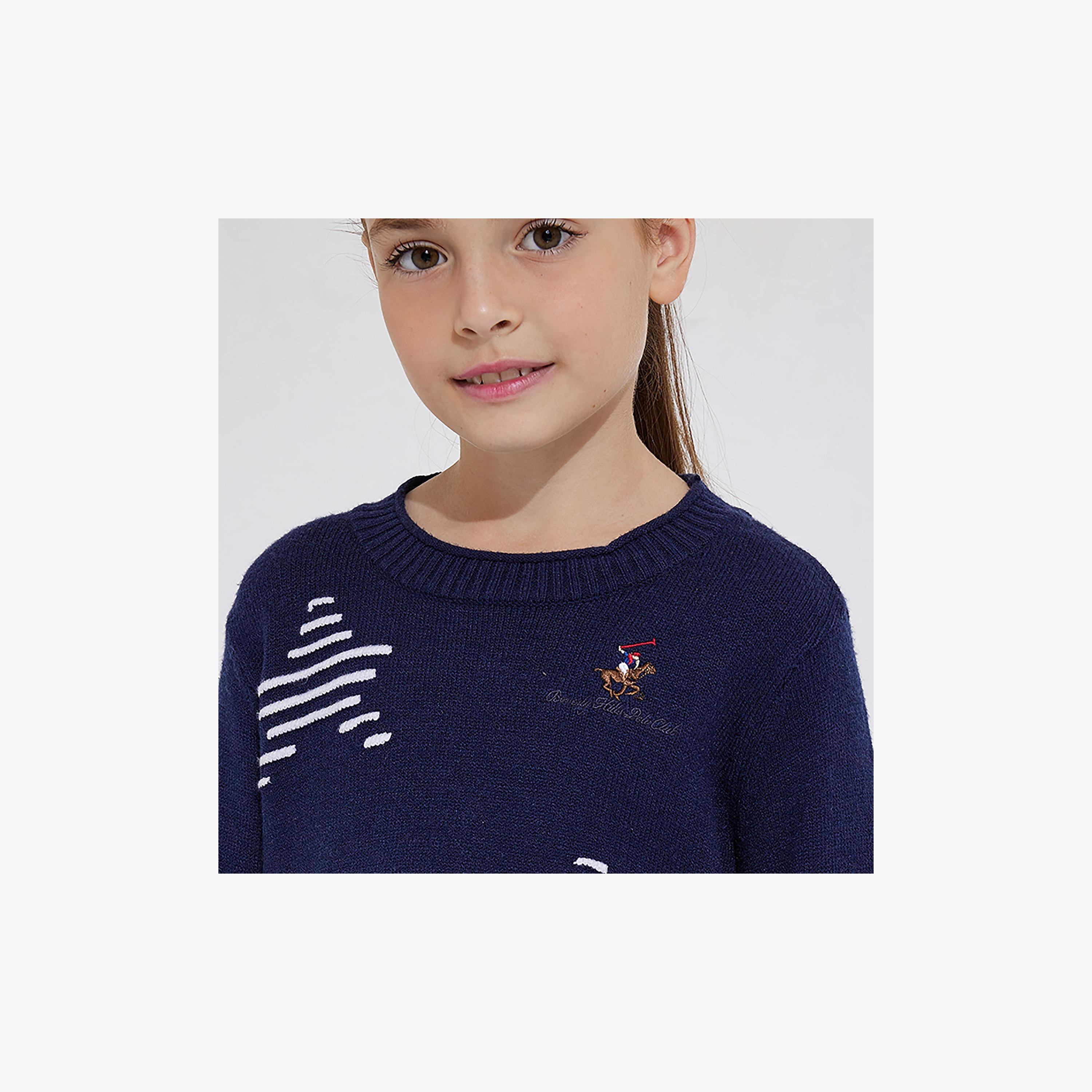 Beverly Hills Polo Club Wish Upon A Star Crew Neck Sweater-girls-clothing-jumpersandcardigans-image-3