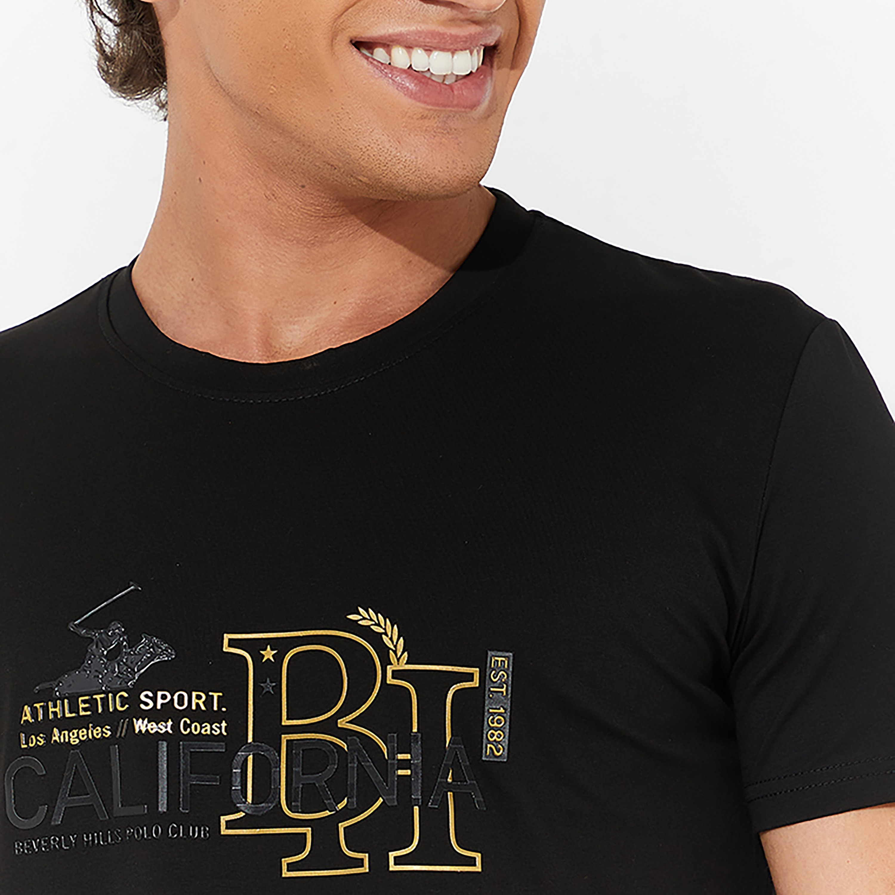 Beverly Hills Polo Club Printed Crew Neck Short Sleeves T-Shirt-men-clothing-tshirtsandpolos-tshirts-image-3