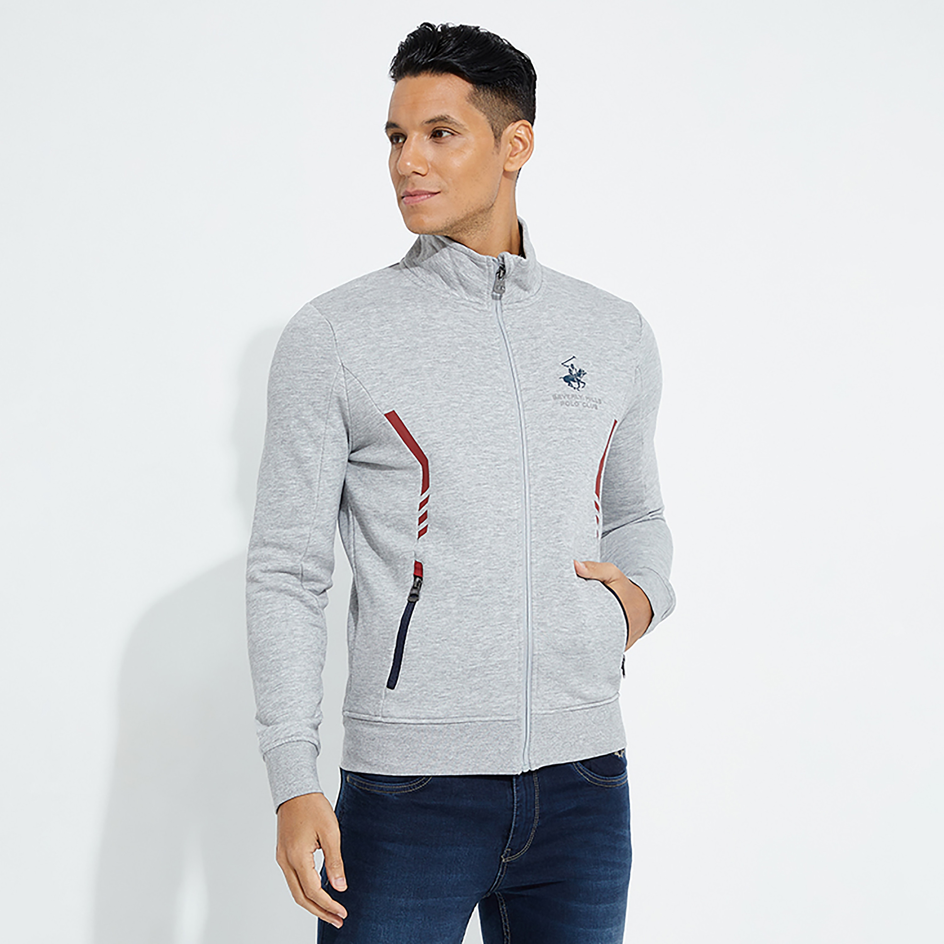جاكيت بيفرلي هيلز بولو كلوب بياقة عالية بشعار-men-clothing-jacketsandblazers-jackets-image-5