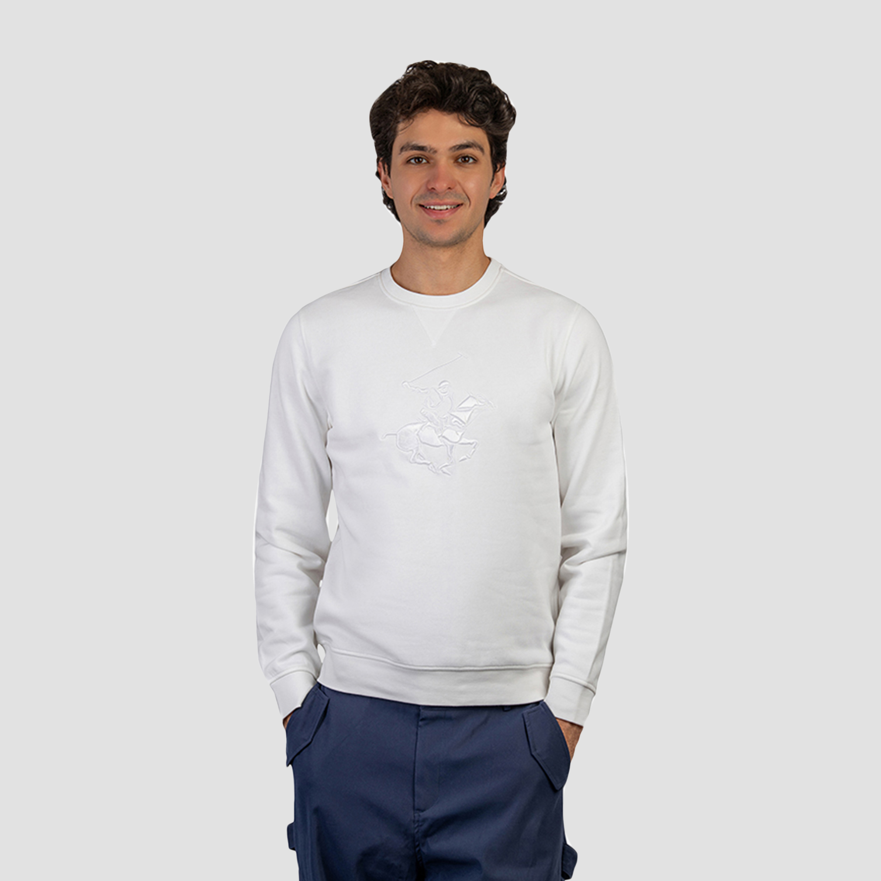 سويت شيرت رجالي منسوج برقبة دائرية وأكمام طويلة بيفرلي هيلز بولو كلوب-men-winterwear-hoodiesandsweatshirts-image-1
