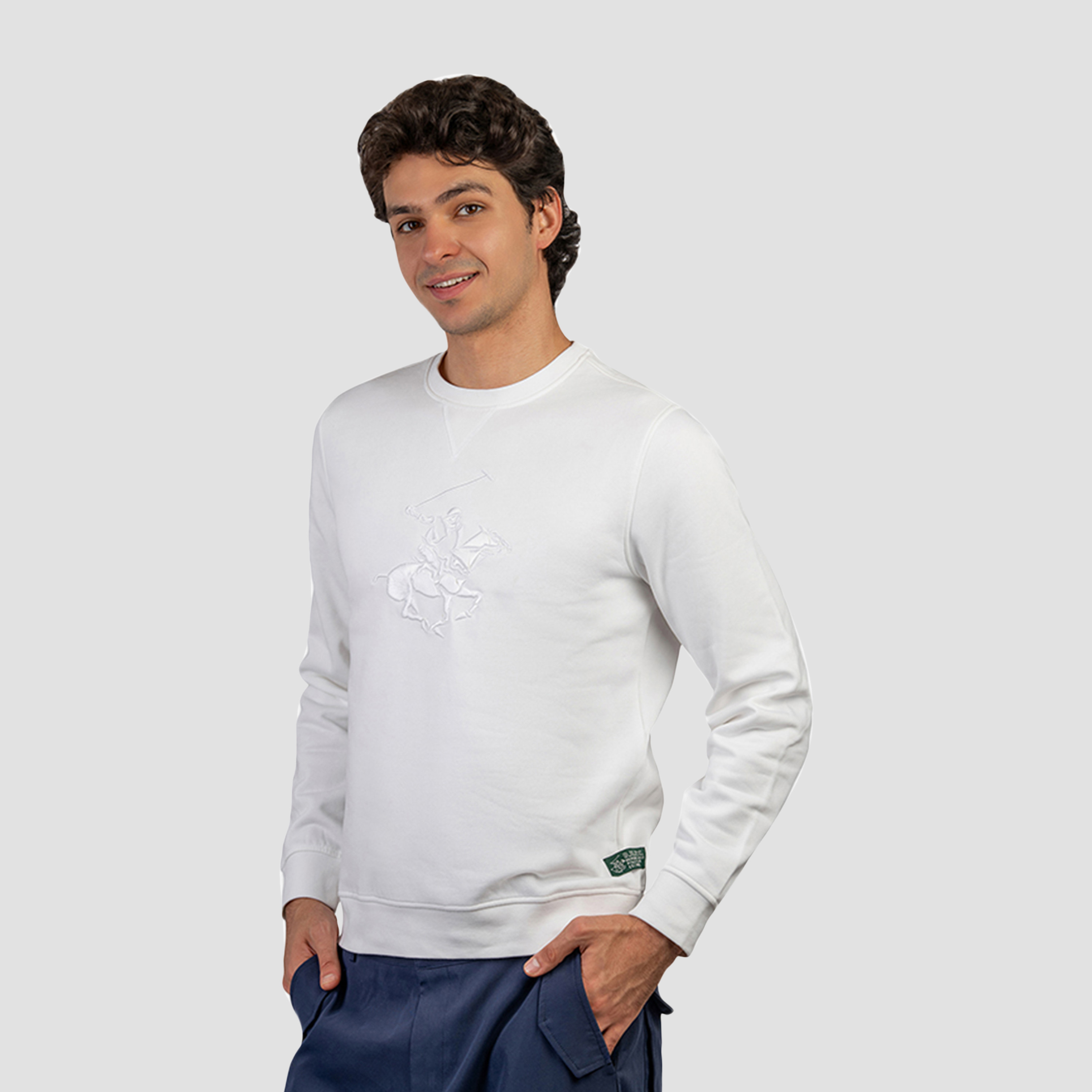 سويت شيرت رجالي منسوج برقبة دائرية وأكمام طويلة بيفرلي هيلز بولو كلوب-men-winterwear-hoodiesandsweatshirts-image-2