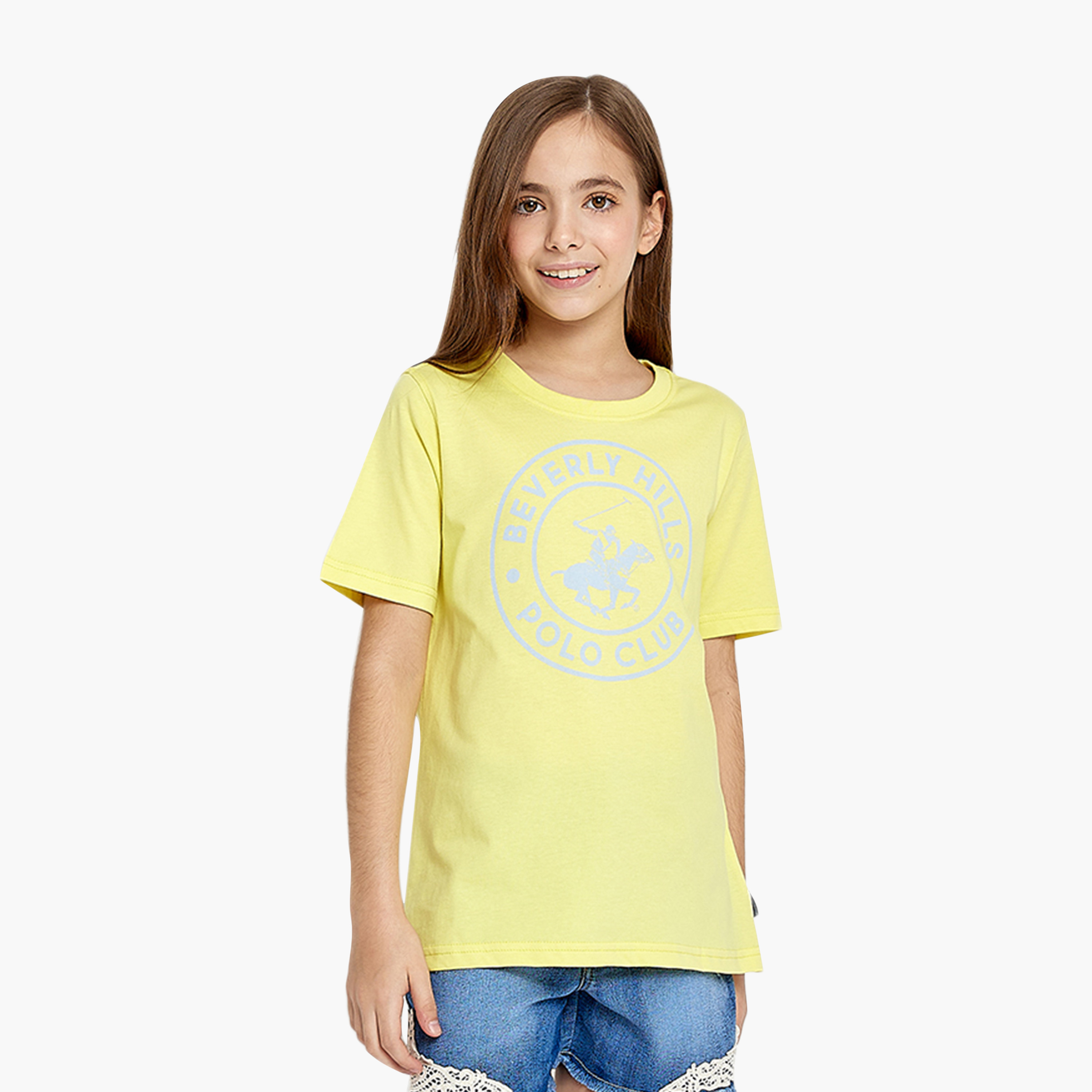Beverly Hills Polo Club Printed Short Sleeves T-Shirt-girls-clothing-tshirts-image-1