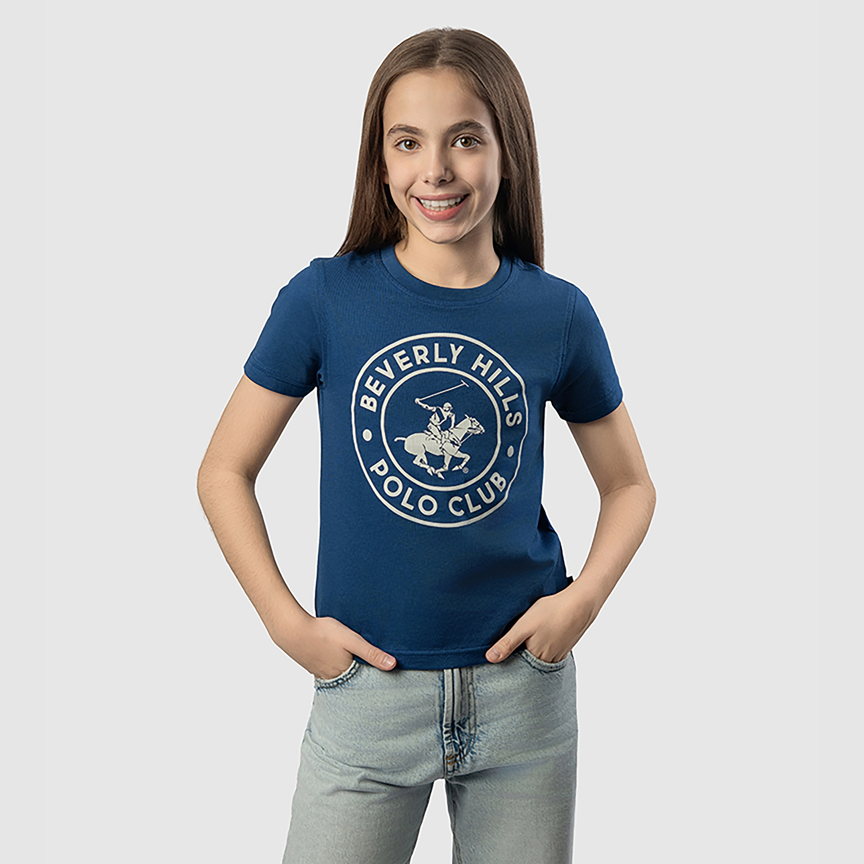 تي شيرت مطبوع بأكمام قصيرة من بيفرلي هيلز بولو كلوب-girls-clothing-tshirts-image-5