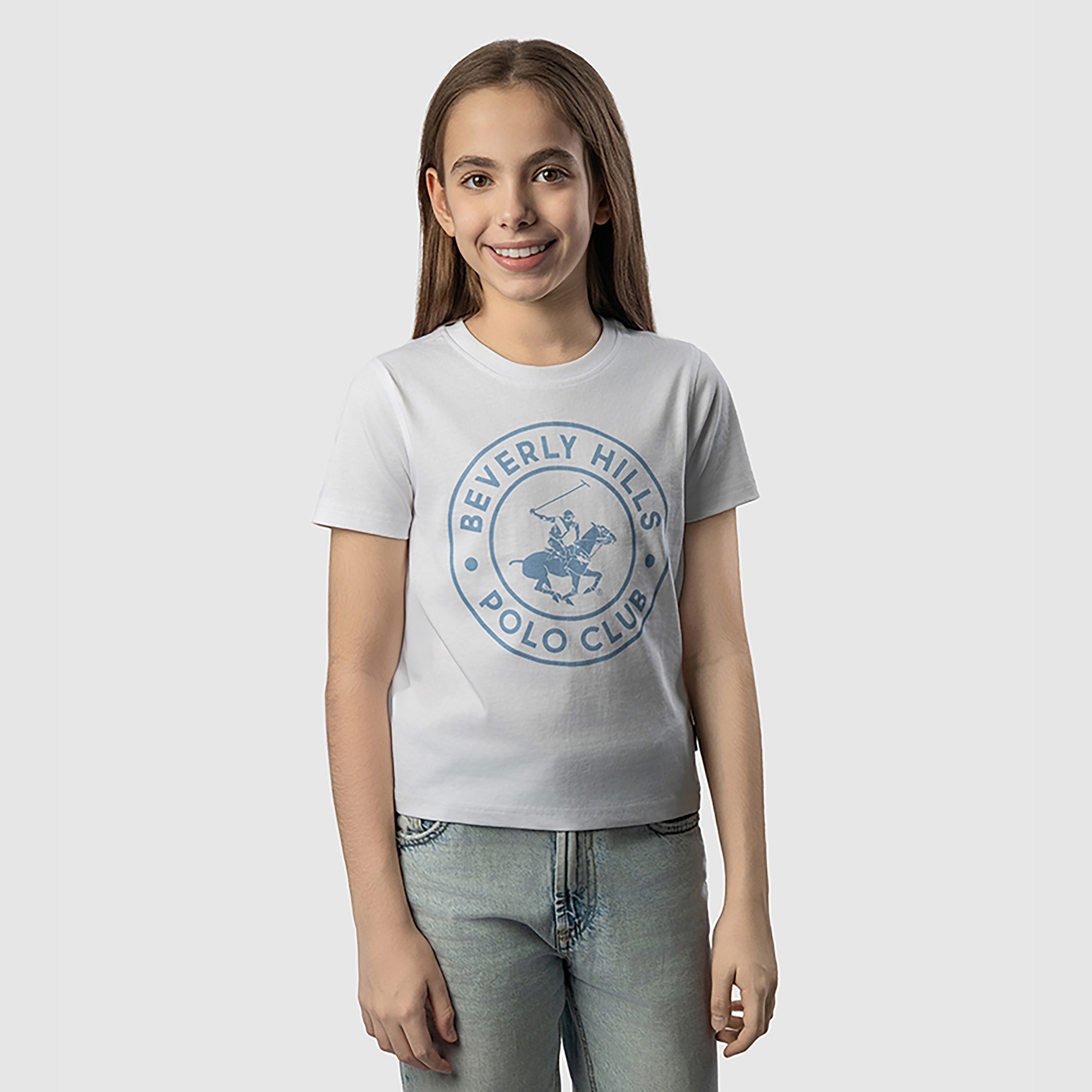 تي شيرت مطبوع بأكمام قصيرة من بيفرلي هيلز بولو كلوب-girls-clothing-tshirts-image-1