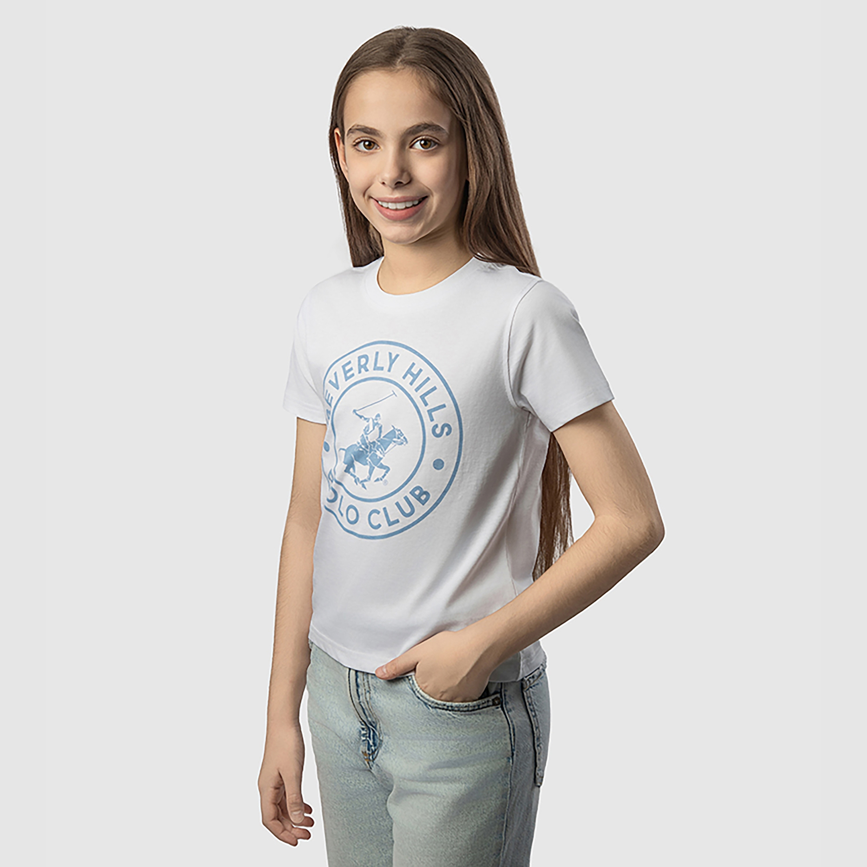 تي شيرت مطبوع بأكمام قصيرة من بيفرلي هيلز بولو كلوب-girls-clothing-tshirts-image-3