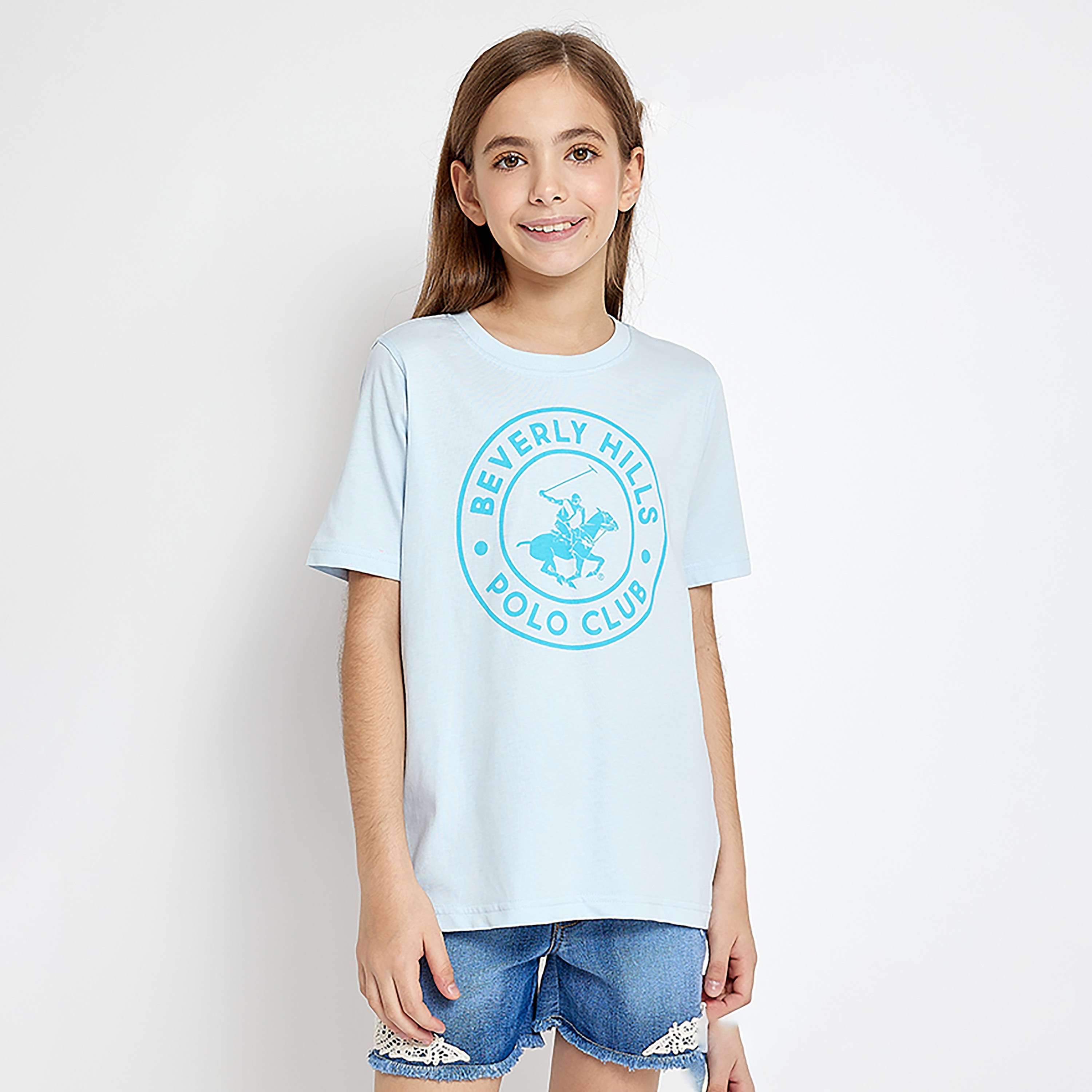 تي شيرت مطبوع بأكمام قصيرة من بيفرلي هيلز بولو كلوب-girls-clothing-tshirts-image-5
