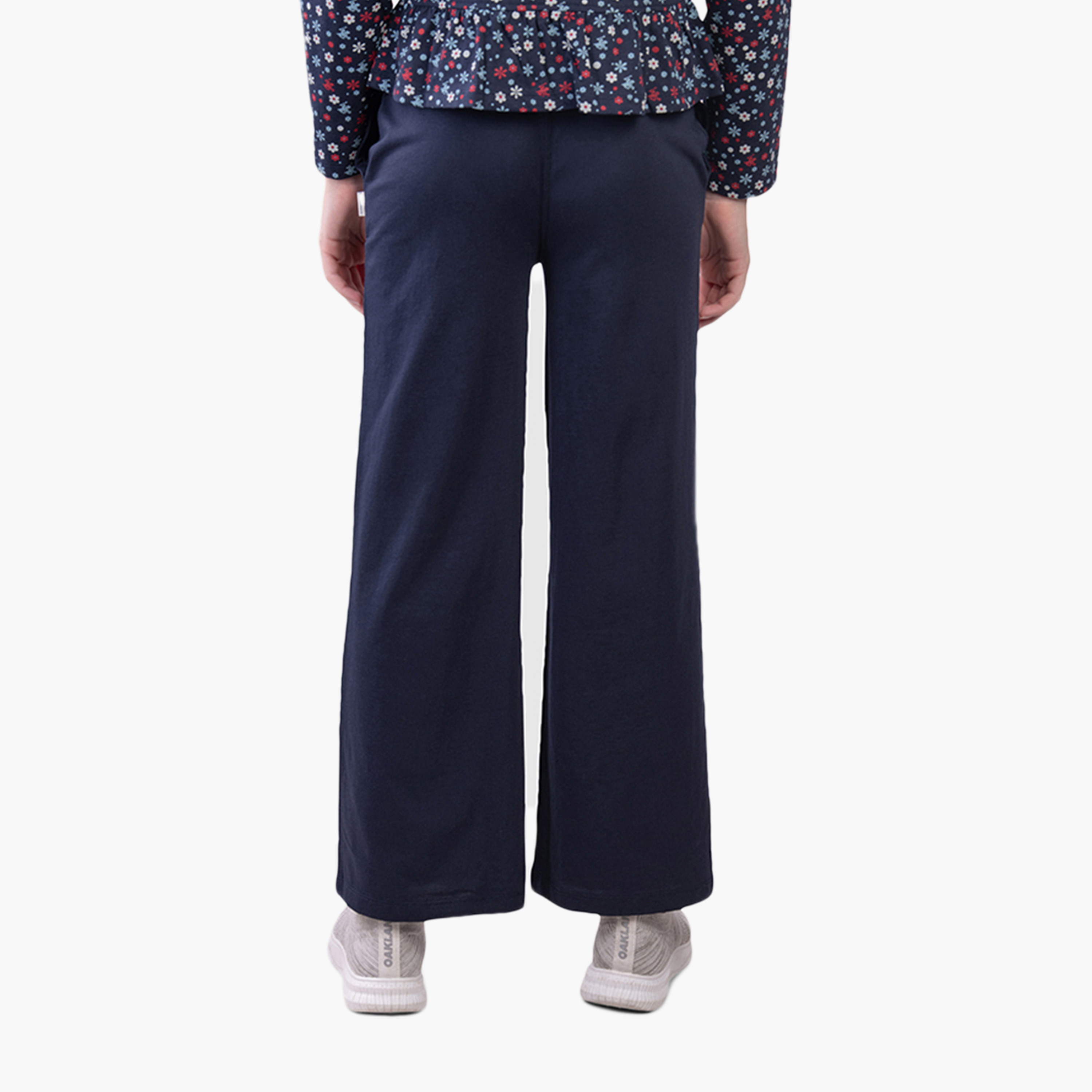 Beverly Hills Polo Club Cotton Logo Detail Wide Leg Pants-girls-clothing-bottoms-trousers-image-4