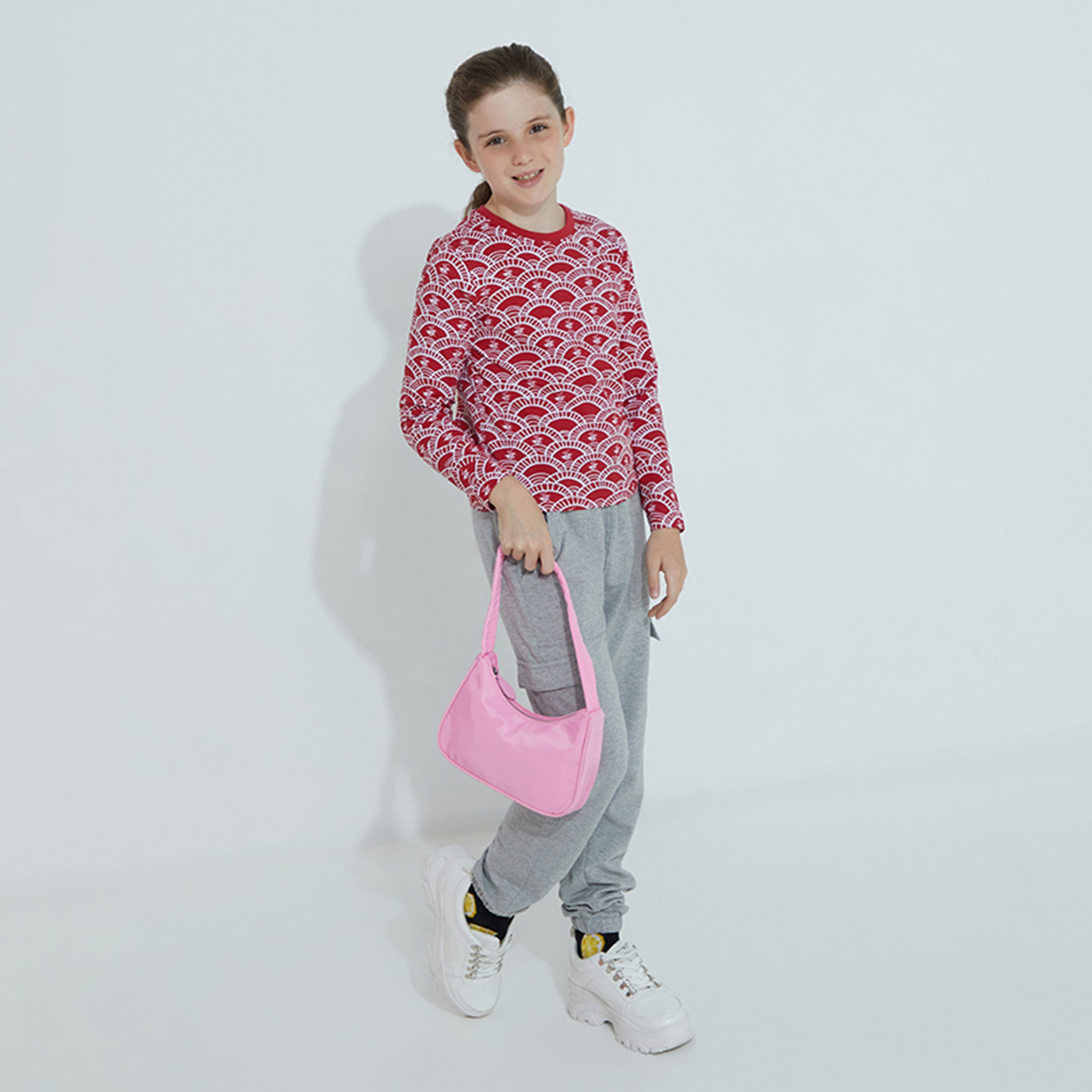 تي شيرت بأكمام طويلة بطبعة مروحة  من بيفرلي هيلز بولو كلوب-girls-clothing-tshirts-image-4