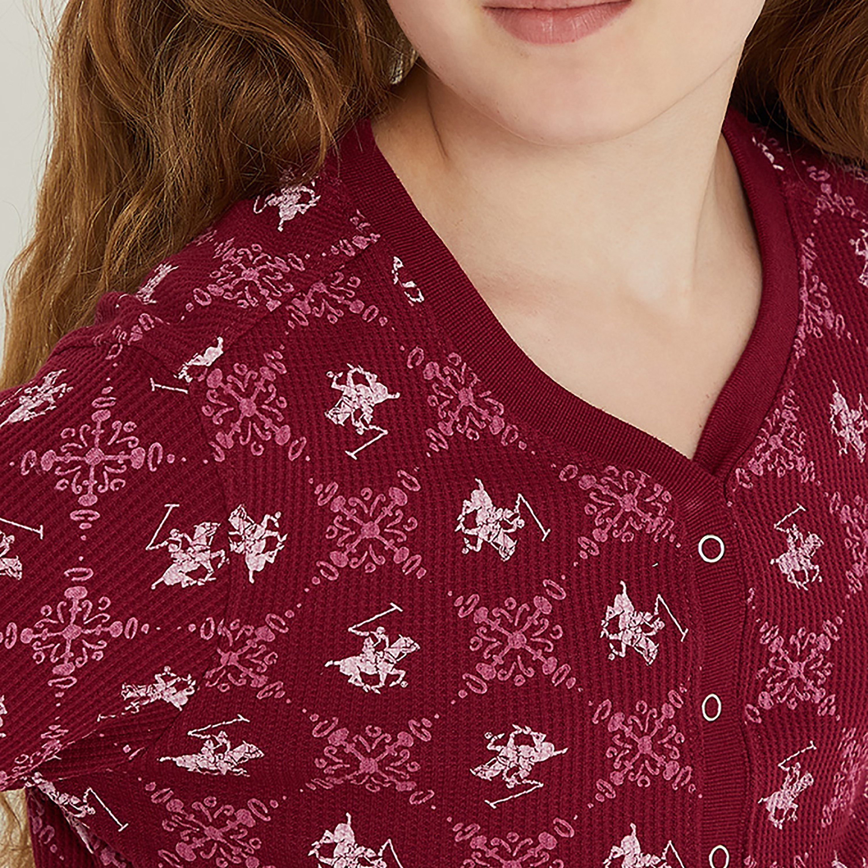 بلوزة بحافة مكشكشة وطبعة من بيفرلي هيلز بولو كلوب-girls-clothing-jumpersandcardigans-image-3