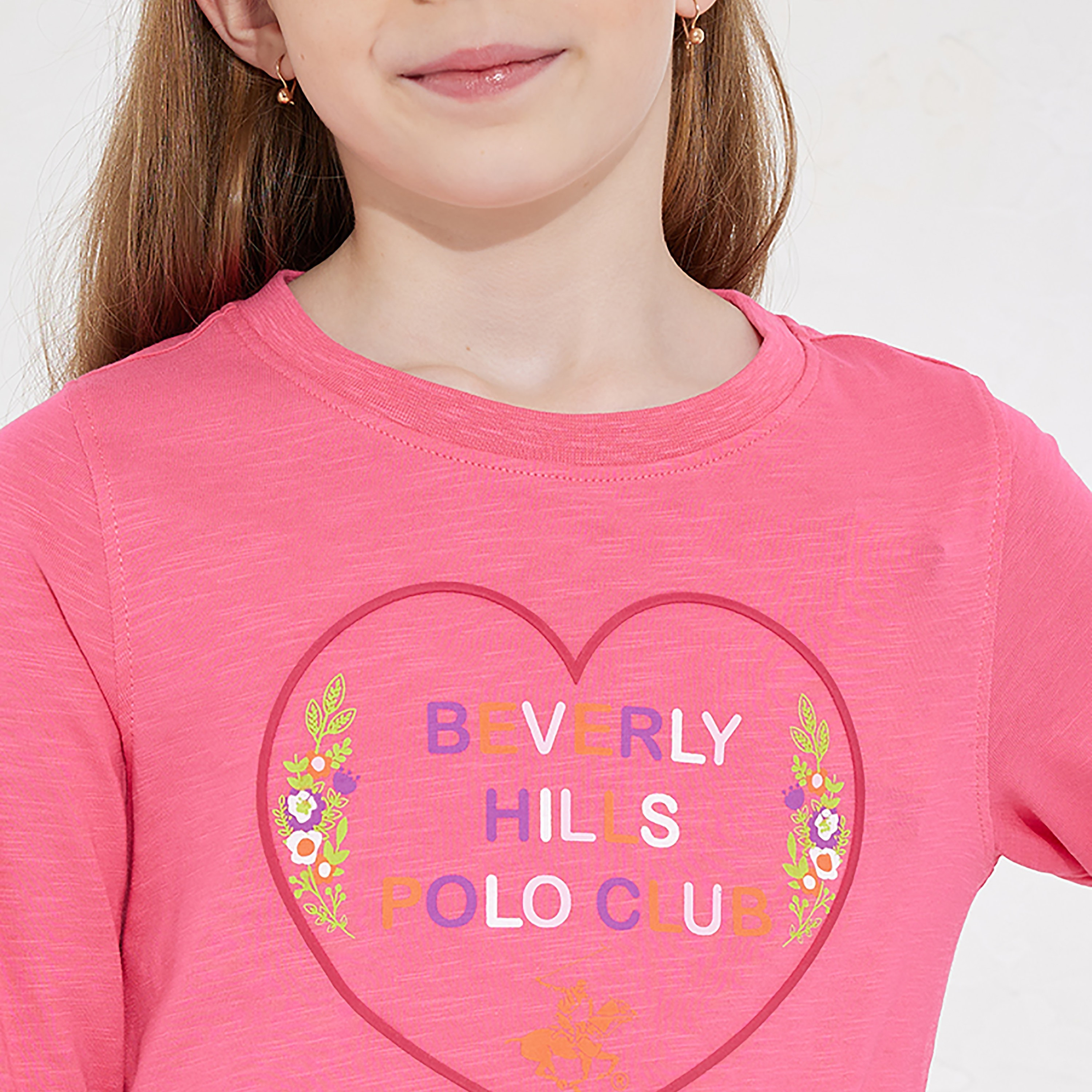 تيشيرت بأكمام طويلة بطبعة من بيفرلي هيلز بولو كلوب-girls-clothing-tshirts-image-3