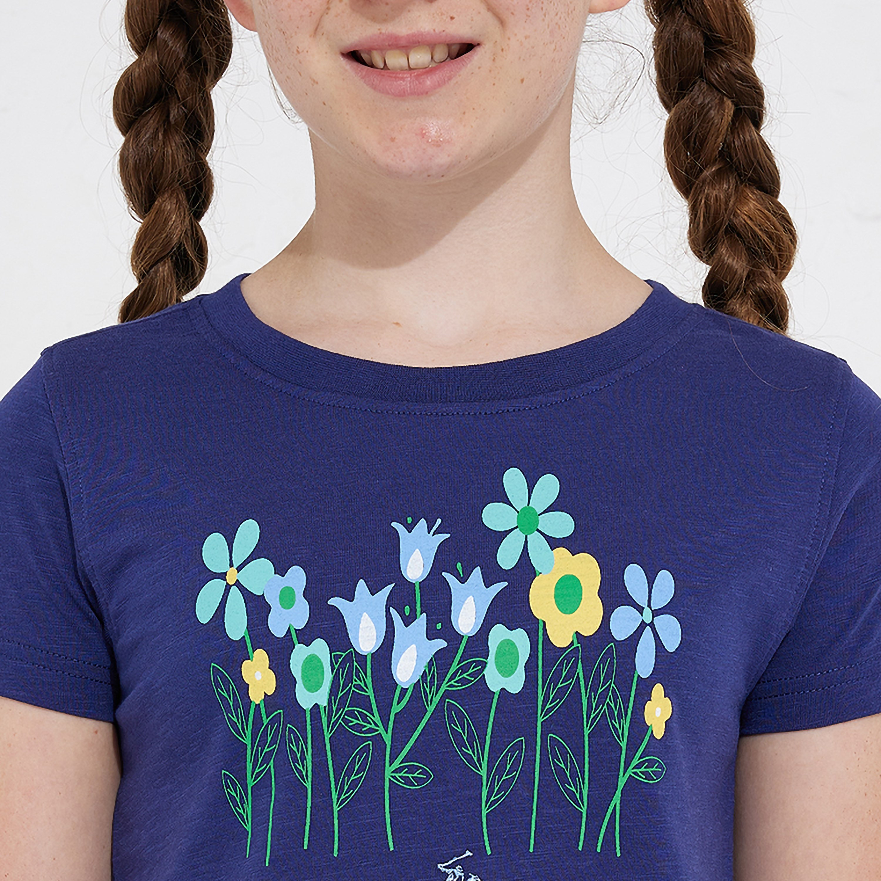 تيشيرت بأكمام قصيرة وطبعة زهور من بيفرلي هيلز بولو كلوب-girls-clothing-tshirts-image-3